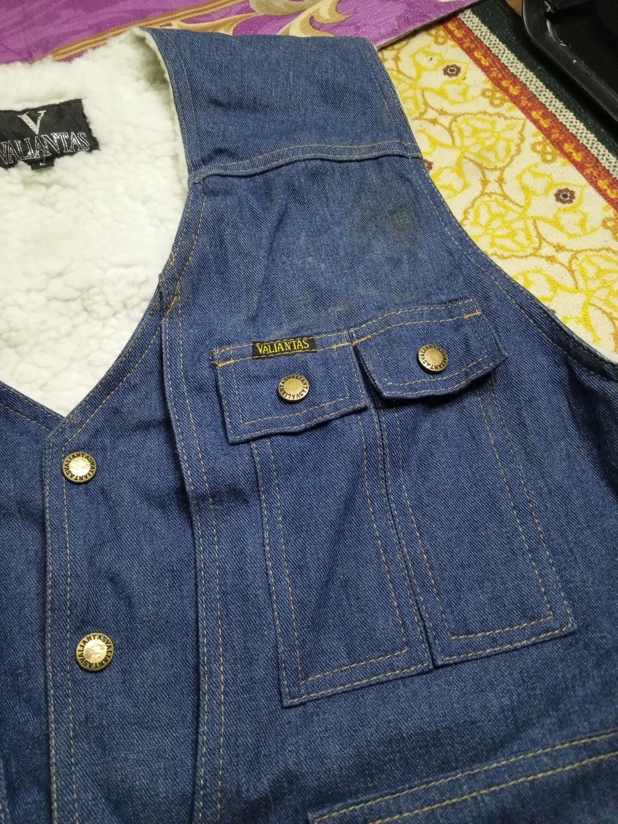 Japanese Brand VALIANTAS VEST JEANS MULTI POCKET Size L / US 10 / IT 46 - 4 Thumbnail