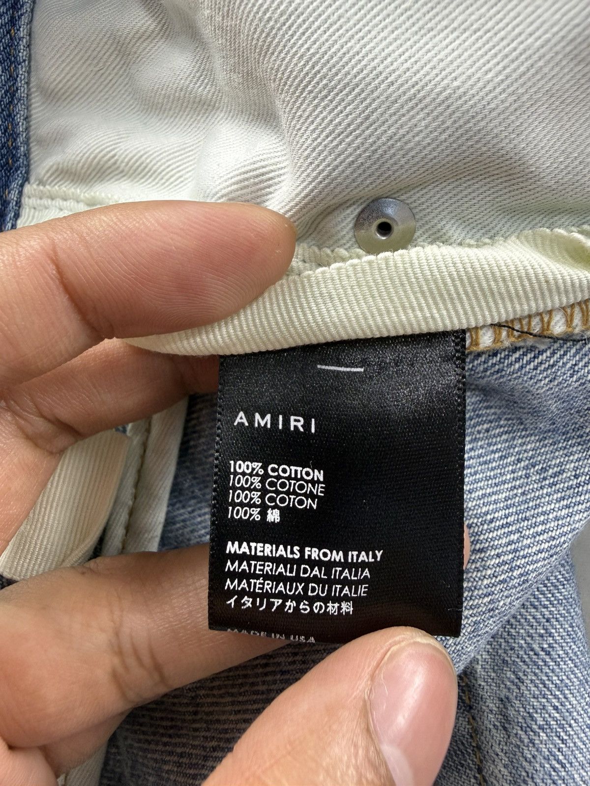 Amiri Amiri S/S'19 Distressed Paint Splatter Denim Short Size US 38 / EU 54 - 12 Thumbnail
