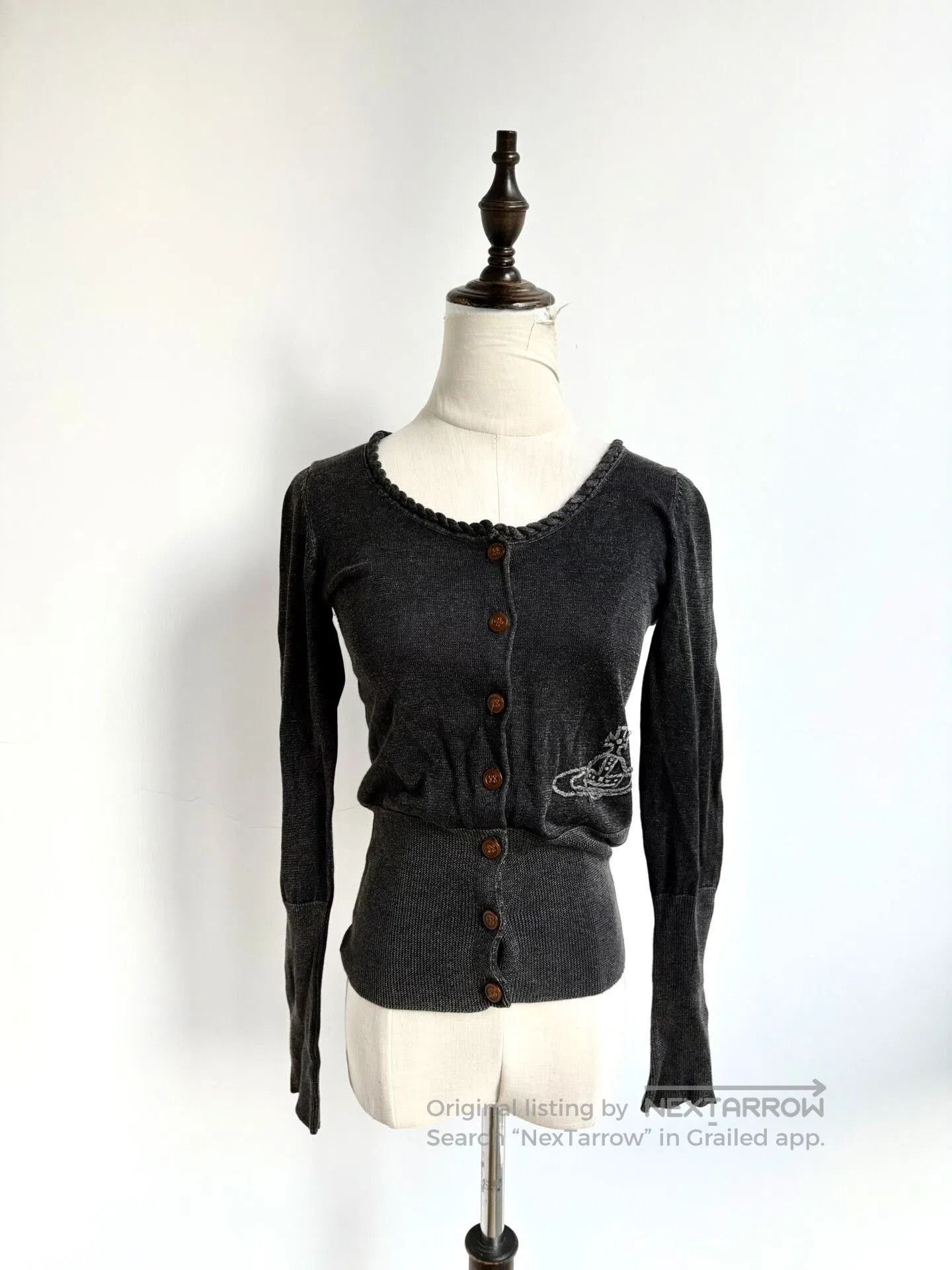 Vivienne Westwood vivienne westwood black gray knitted cardigan. Size M / US 6-8 / IT 42-44 - 1 Thumbnail