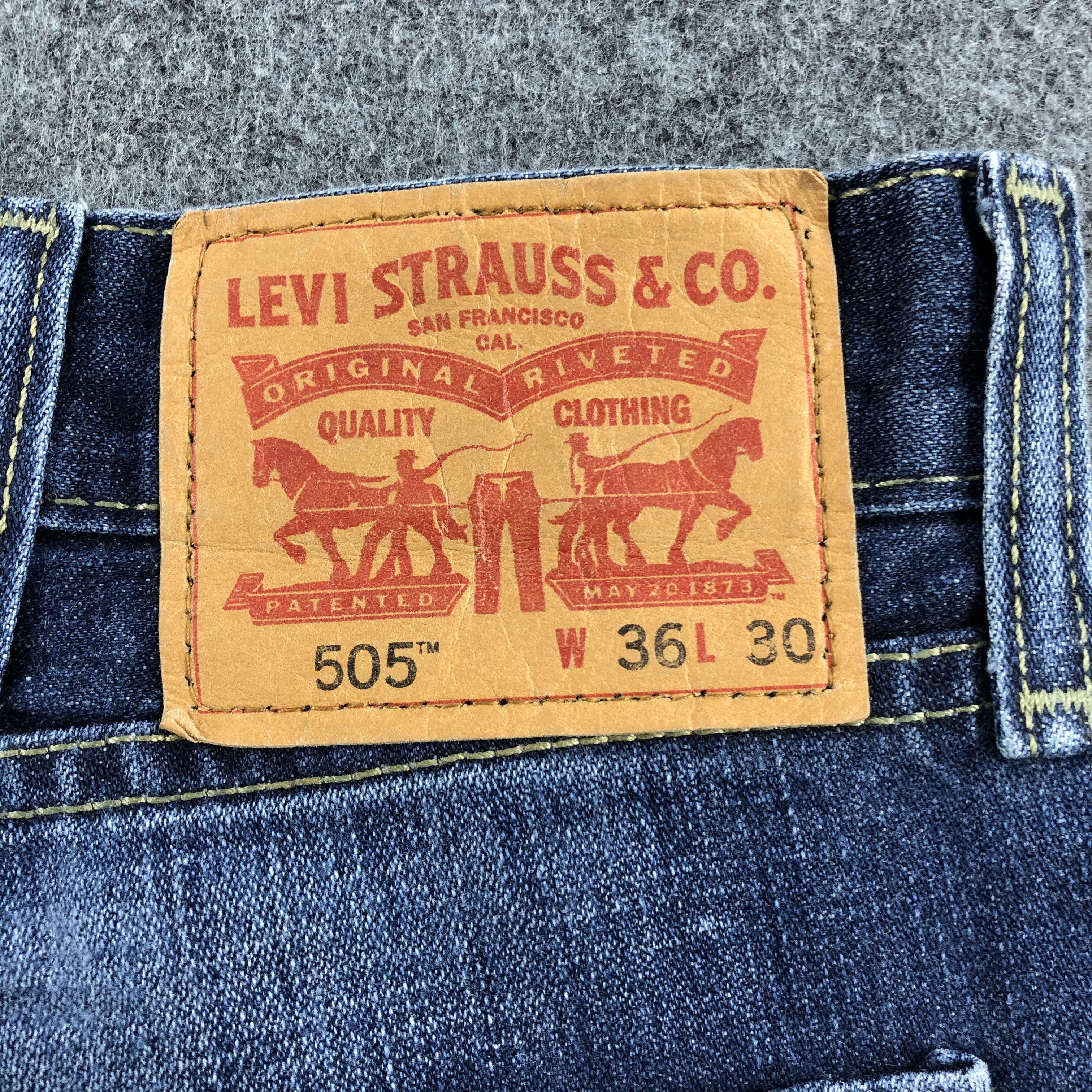 Levi's Vintage Blue Wash Levis 505 Jeans-J2072 Size US 40 / EU 56 - 5 Thumbnail