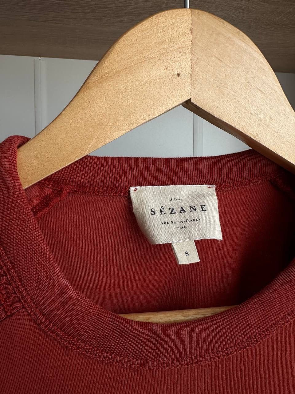 Sezane × Vintage Vintage Sezane Women’s Orange T-Shirt Size S / US 4 / IT 40 - 9 Thumbnail