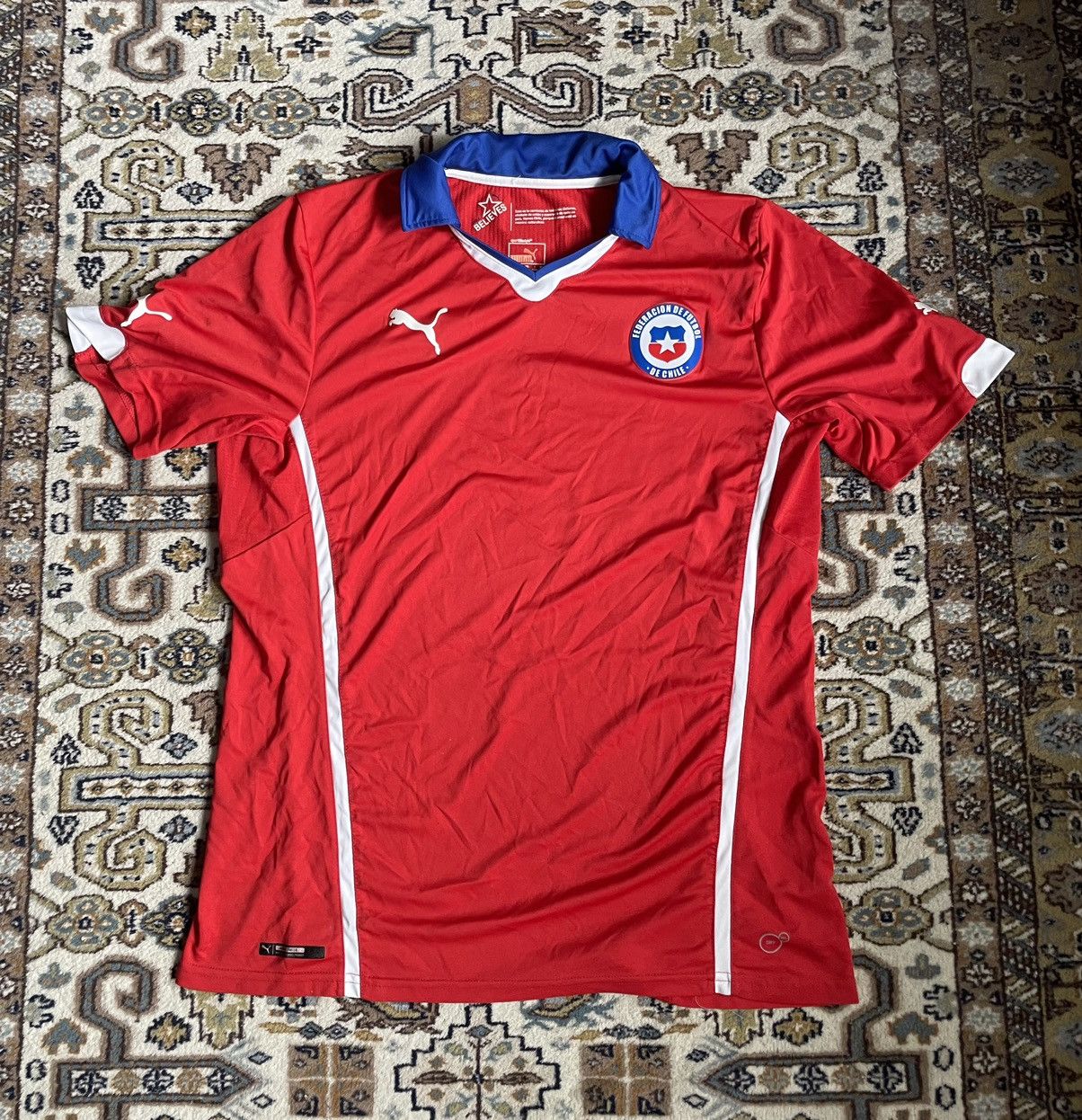 Puma × Vintage Vintage Chile 2014-15 Jersey Size US XL / EU 56 / 4 - 1 Thumbnail