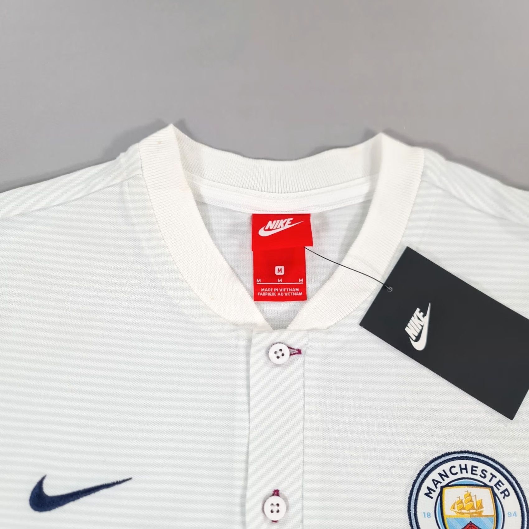 Nike Nike Manchester City Mens Polo Shirt White M Size US M / EU 48-50 / 2 - 2 Thumbnail