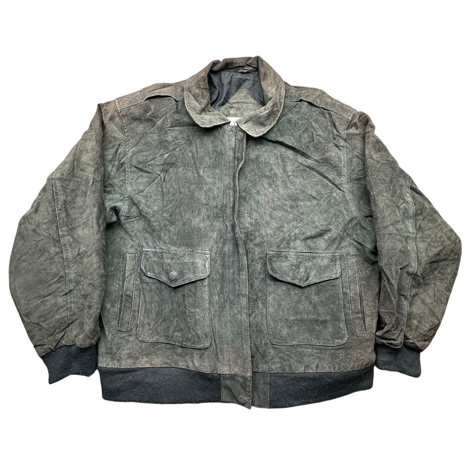 Other Vintage Preswick Moore Green Suede Bomber Jacket Large Size US L / EU 52-54 / 3 - 1 Thumbnail