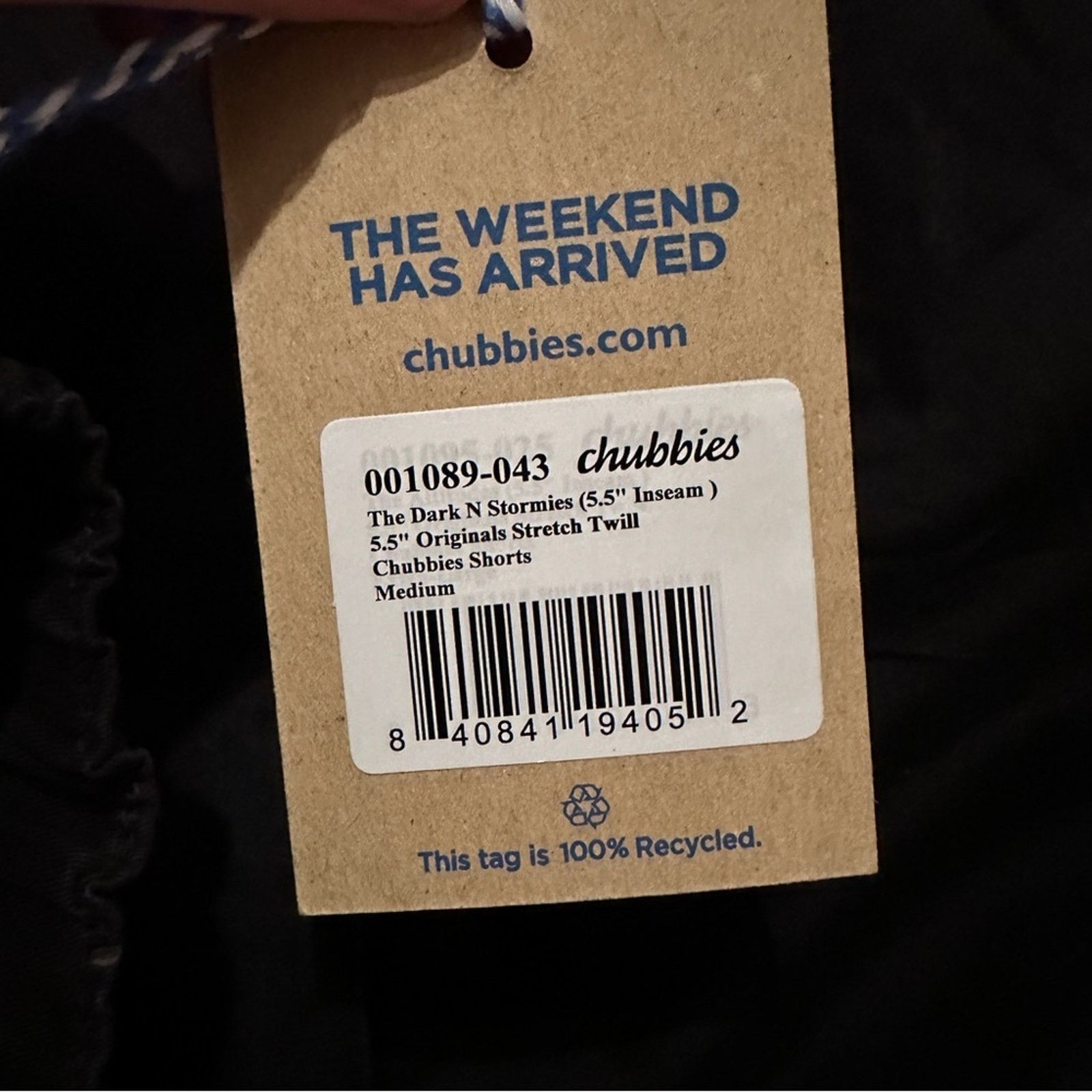 Chubbies Chubbies The Dark N' Stormies Originals Stretch Shorts 5.5" Size US 29 - 9 Thumbnail