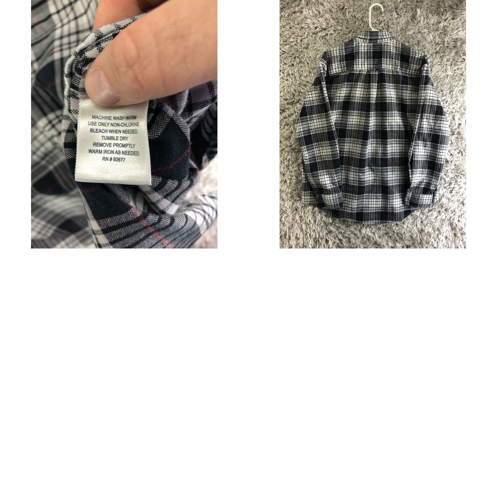 Vintage St Johns Bay Mens Large Gray Striped Long Sleeve Button Down Collar Shirt Size US L / EU 52-54 / 3 - 8 Thumbnail