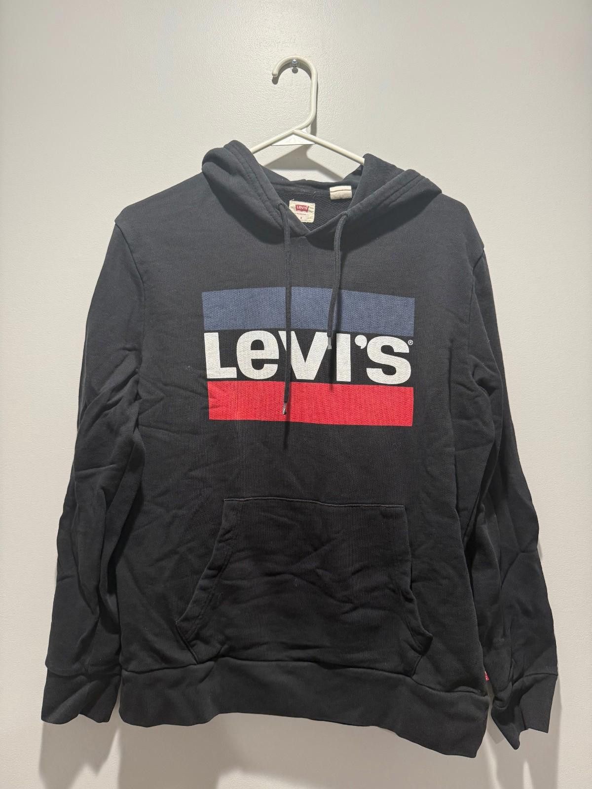 Levi's LEVI'S Graphic Logo Pullover Black Hooded Sweatshirt Mens, S Size US S / EU 44-46 / 1 - 1 Thumbnail