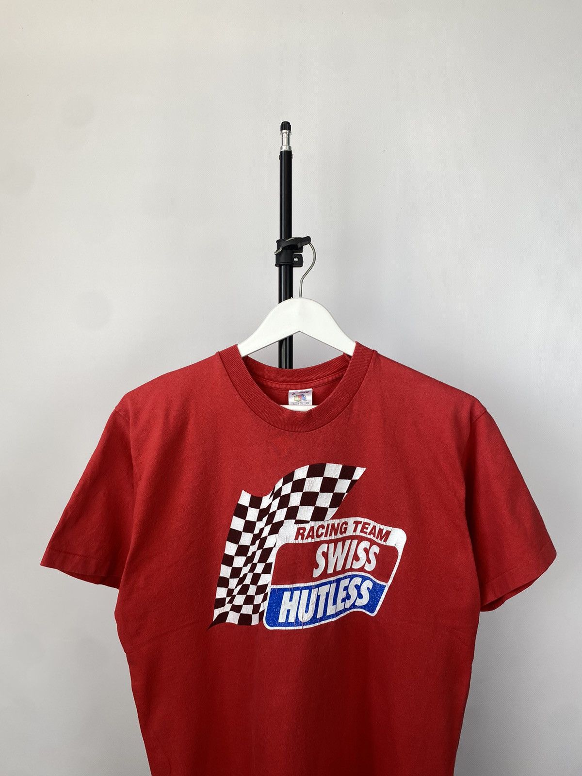 NASCAR × Vintage Racing 90s Swiss Hutless formula F1 Nascar T-Shirt Y2K Size US L / EU 52-54 / 3 - 2 Thumbnail