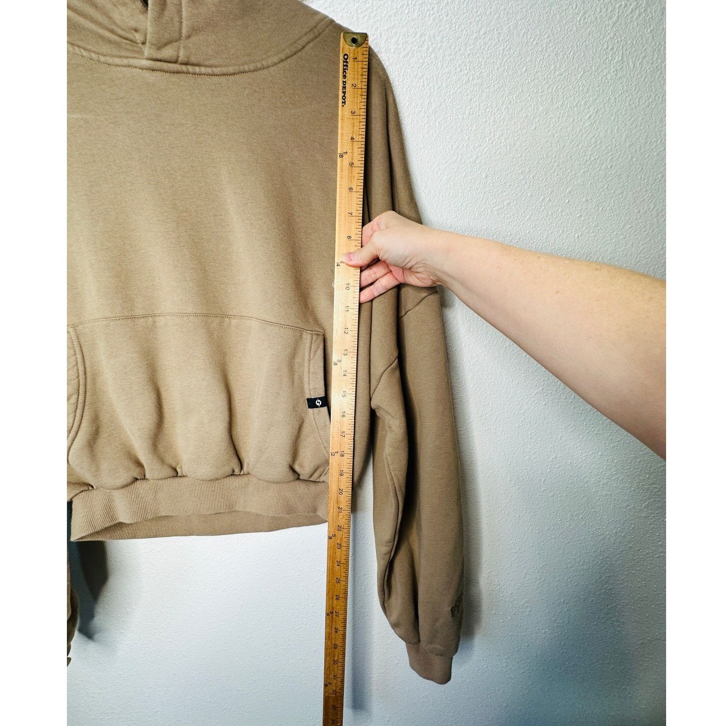 Other Popflex Taupe Kangaroo Pocket Drop Shoulder Pullover Hoodie Size S / US 4 / IT 40 - 9 Thumbnail