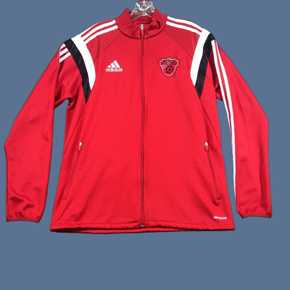 Adidas Adidas Red Devils United Full-Zip Track Jacket Red Mens M Climacool Soccer Jacket Men Track Adidas Red Devil United Full Zip Climacool Soccer Size US M / EU 48-50 / 2 - 1 Thumbnail