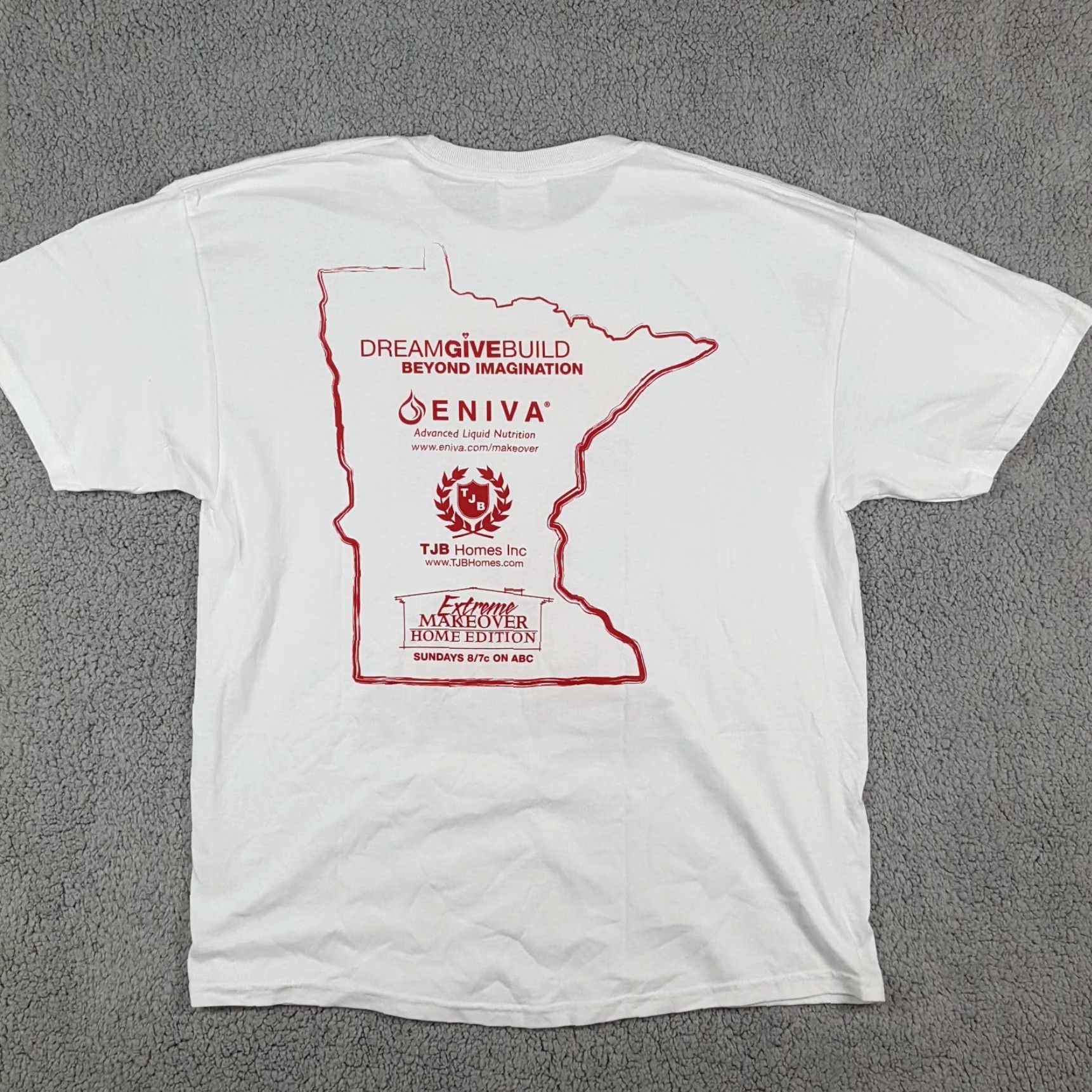 Hanes VINTAGE Hanes Extreme Makeover Home TV Promo T-Shirt Men’s Large White Y2K Retro 90s Size US L / EU 52-54 / 3 - 5 Thumbnail