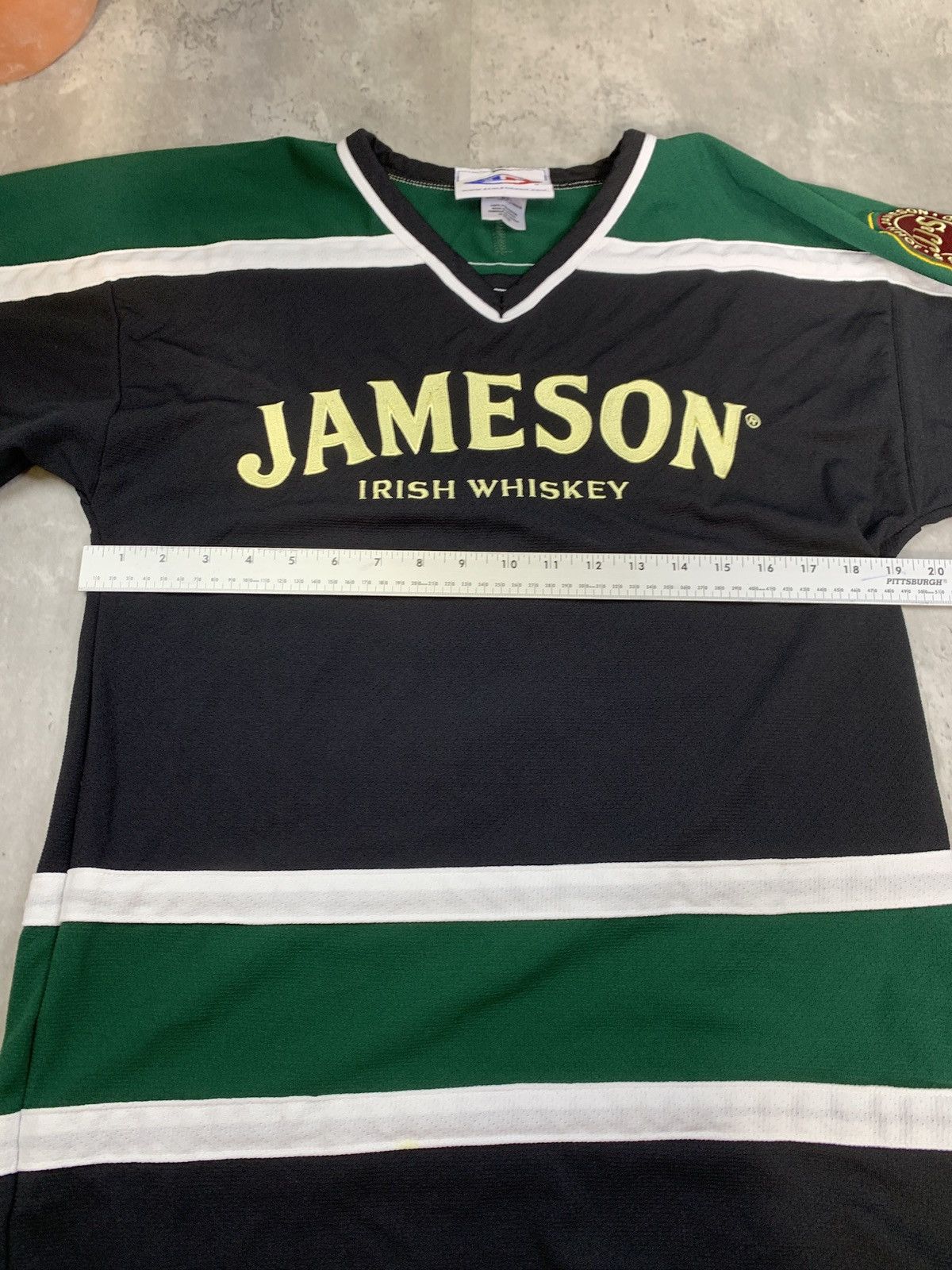 NHL Jameson Whiskey Hockey Jersey Green Black White Size US S / EU 44-46 / 1 - 6 Thumbnail