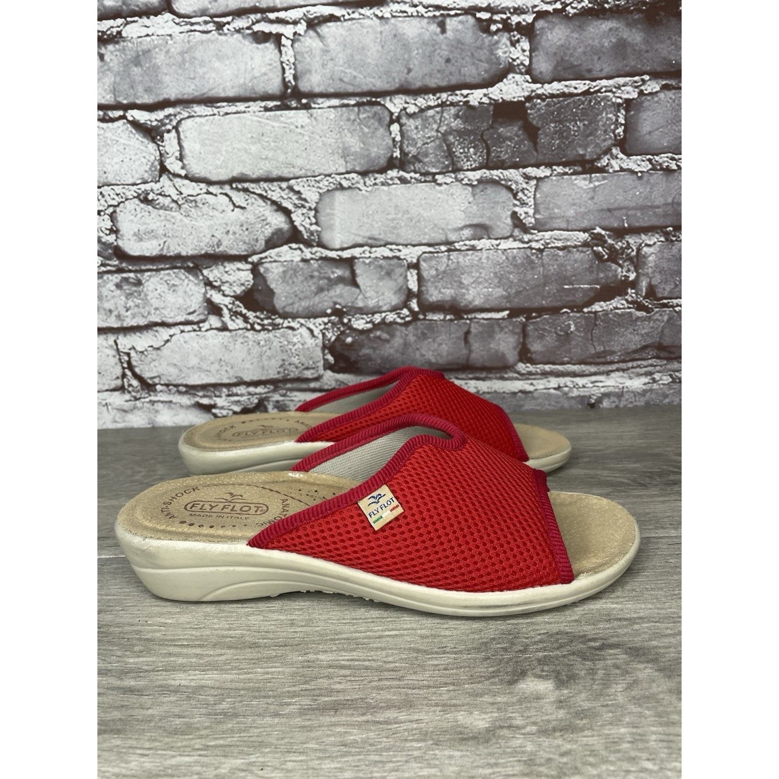Other Fly Flot Anatomic Red Mesh Slide Wedge Comfort Casual Sandal Size US 6 / IT 36 - 4 Thumbnail