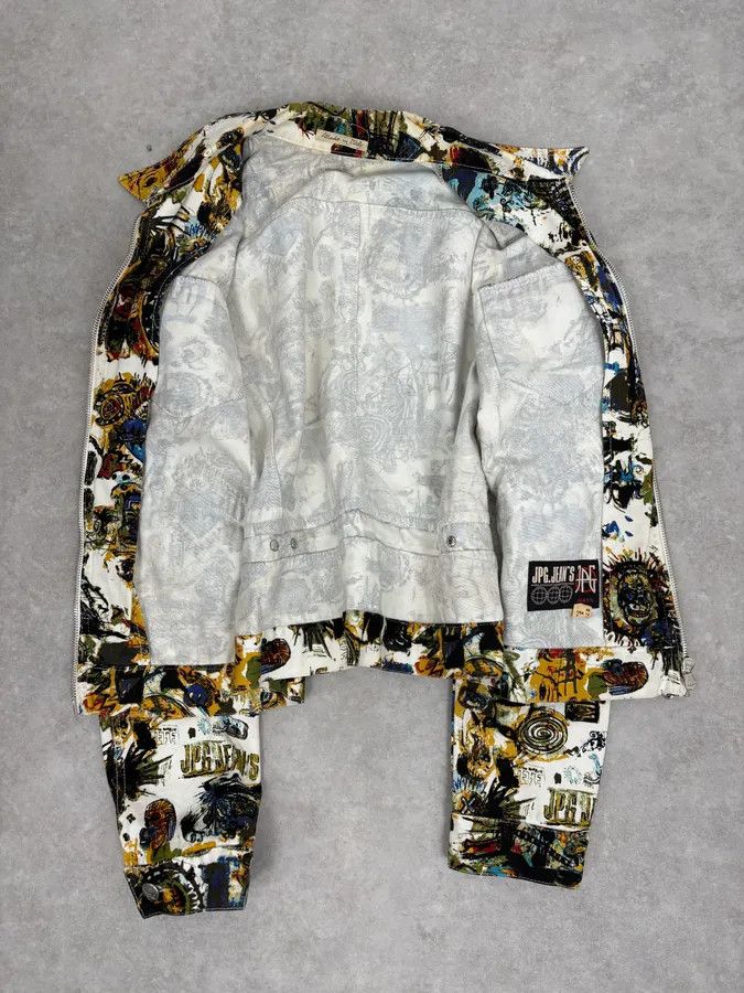 Jean Paul Gaultier SS2000 Jean Paul Gaultier Basquiat Zip-up White Jacket Size XS / US 0-2 / IT 36-38 - 7 Thumbnail