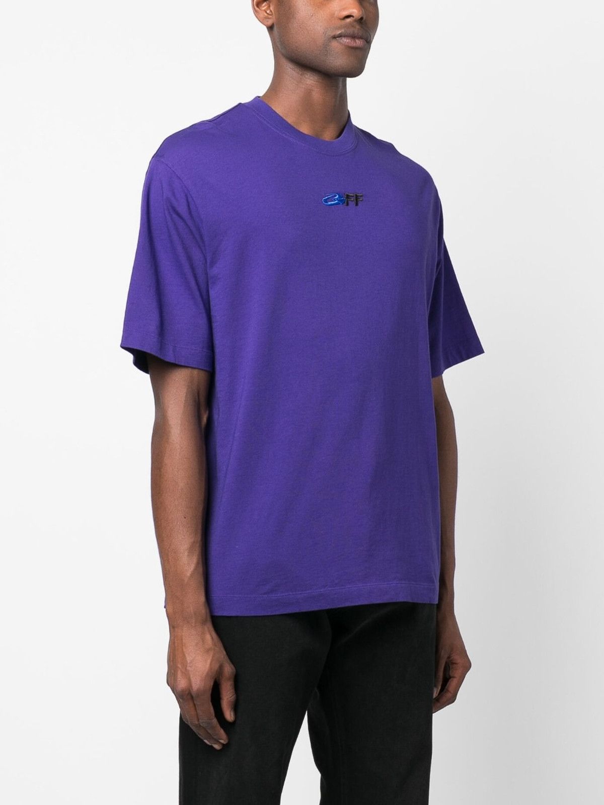 Off-White o1gr1nt1124 Exact Opp Over Skate S/S T-Shirt in Purple Size US XL / EU 56 / 4 - 2 Thumbnail