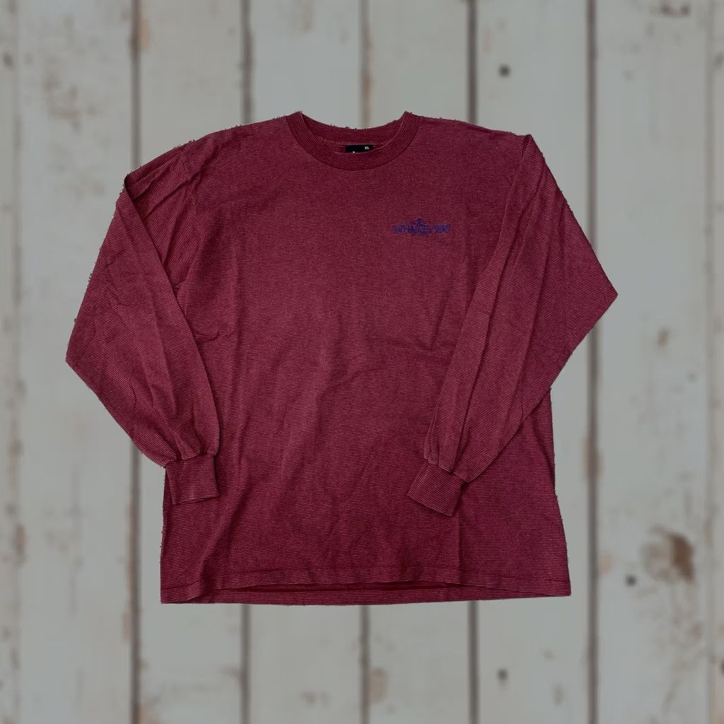 Vintage VINTAGE Gym-Stone Apparel Stick Figure Embroidery Novelty Shirt Size XL Red T-Shirt Funny 90s Mens L/S Cotton Size US XL / EU 56 / 4 - 1 Thumbnail