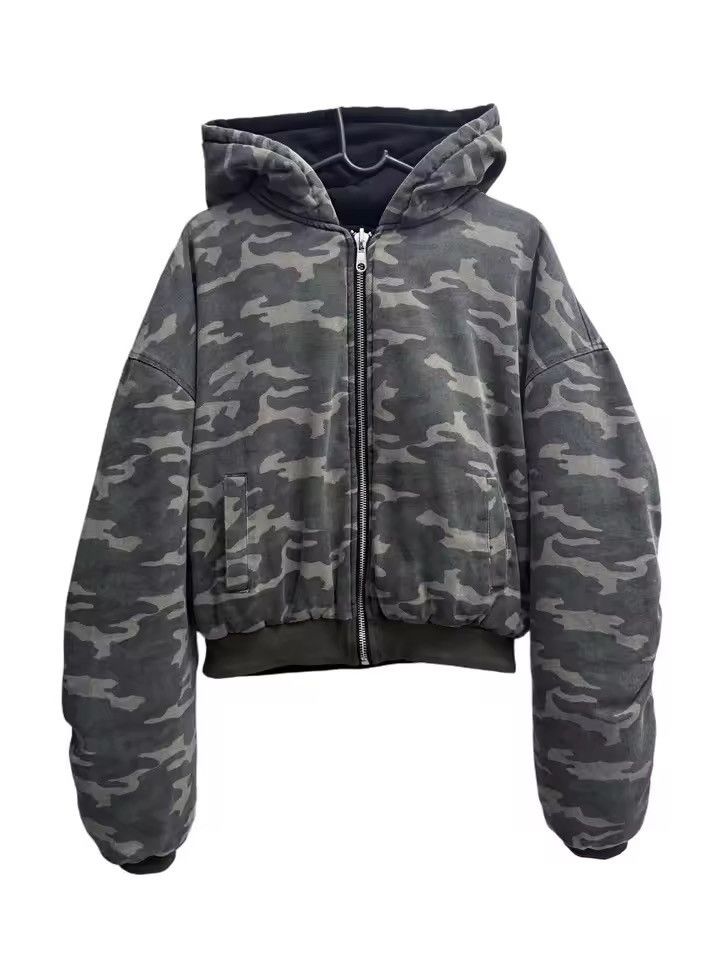 Vintage Camouflage Streetwear Bomber Jacket Size US L / EU 52-54 / 3 - 1 Thumbnail