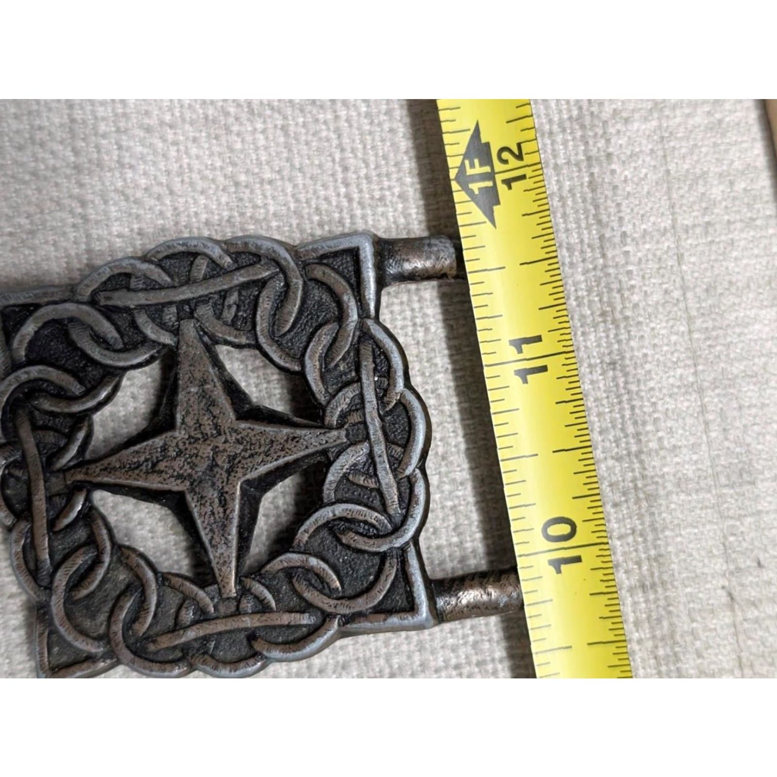 Vintage VINTAGE BRASS belt buckle Men Belt Buckle Star handcrafted 1970s rustic BRUTALIST Hippie Cowboy Western 1.5 in width Mens Size ONE SIZE - 7 Thumbnail