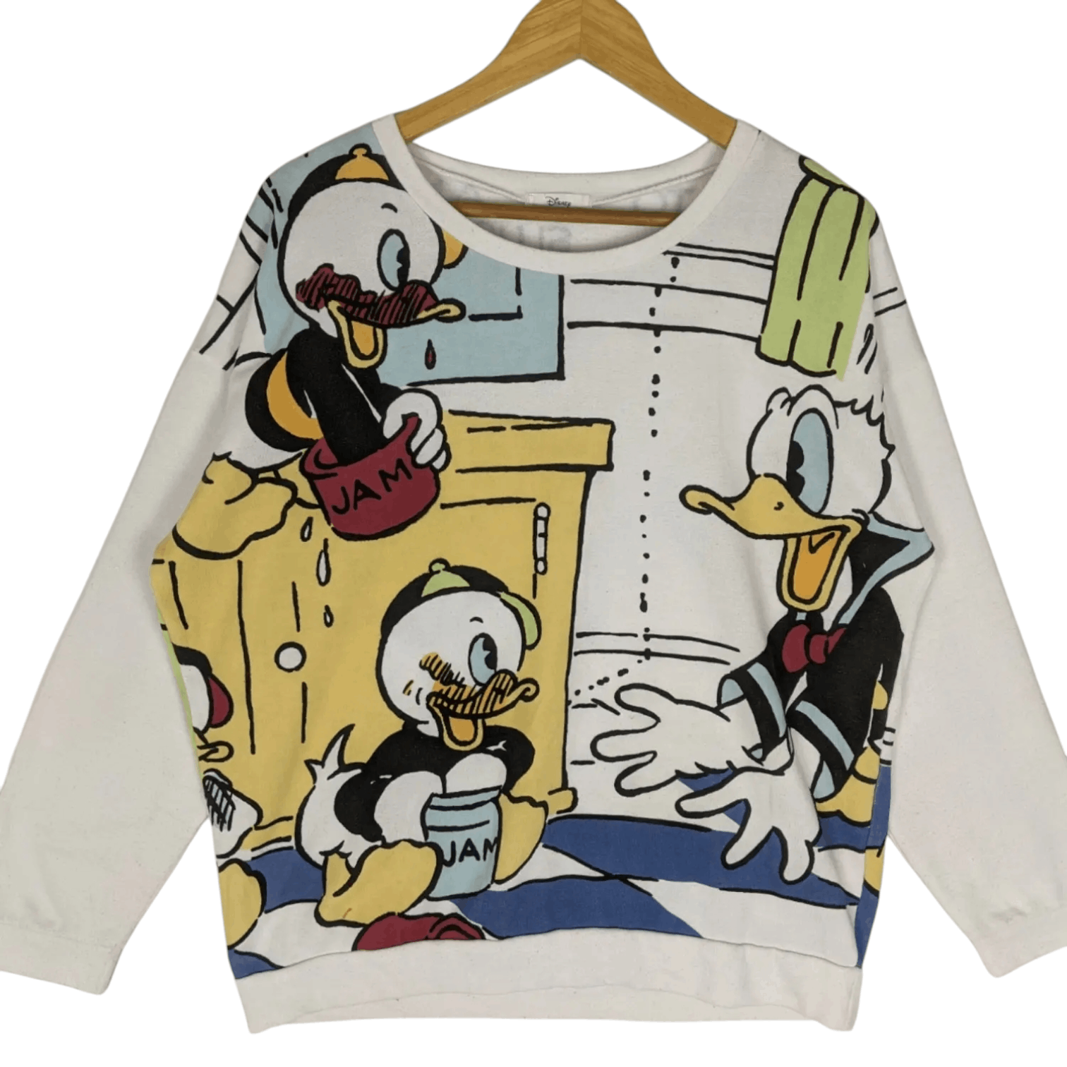 Disney DISNEY Donald Duck Full Print Jumper Sweatshirt Size XL / US 12-14 / IT 48-50 - 2 Thumbnail