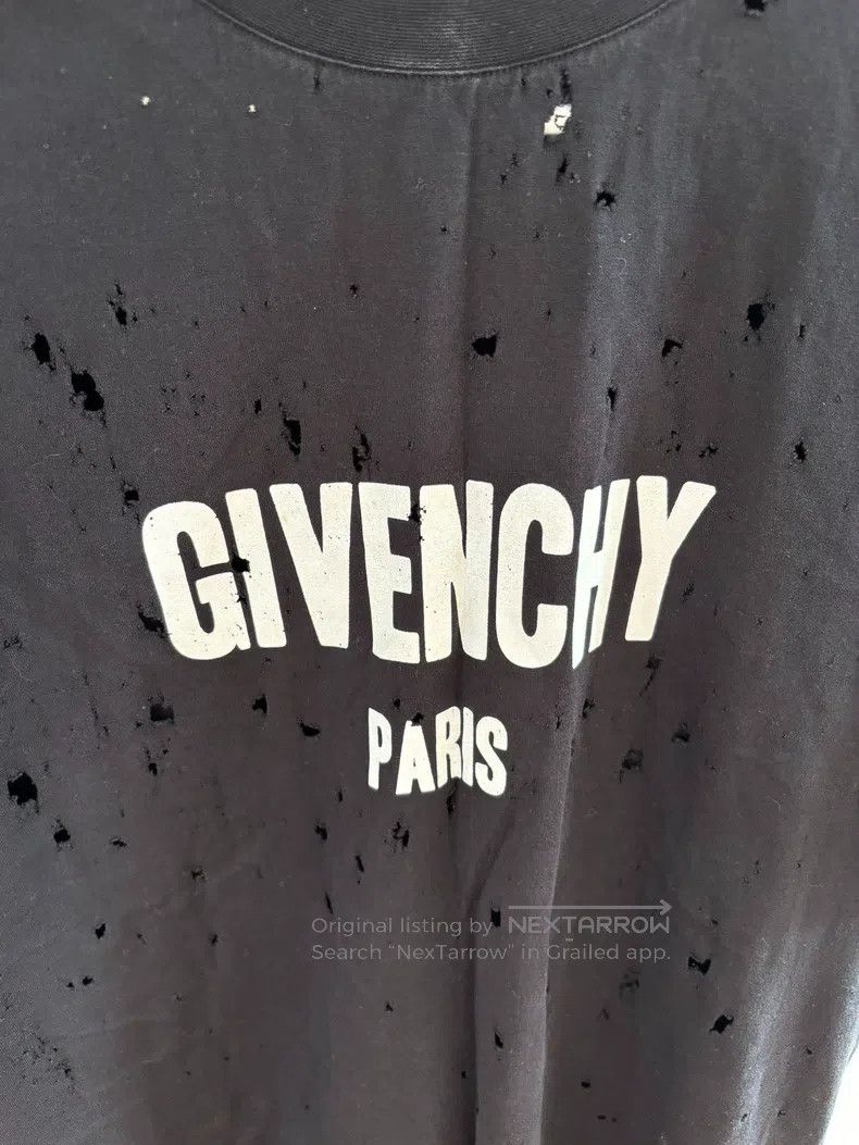 Givenchy Givenchy Distressed short-sleeve T-shirt Size US XS / EU 42 / 0 - 3 Thumbnail