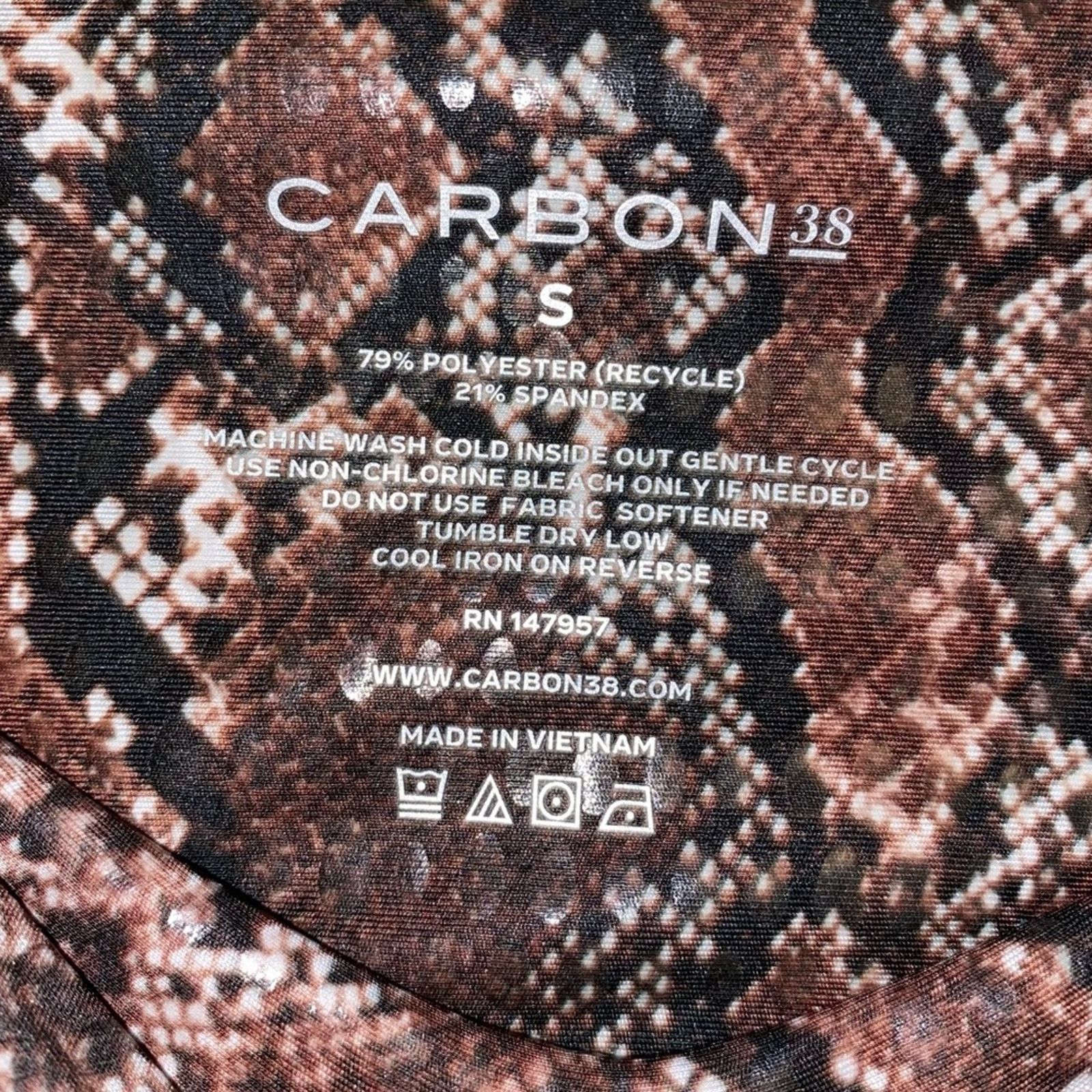 Carbon Carbon38 $120 High Rise 7/8 Legging True Snake Sz S NWOT Size 22" - 11 Thumbnail