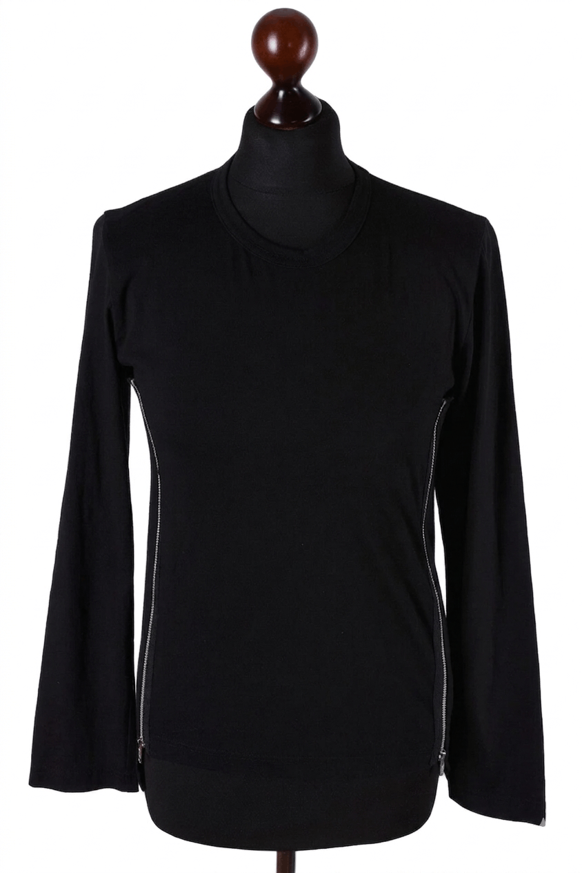 Comme des Garcons Women's Comme des Garçons Black Long Sleeve T-Shirt Size S Size S / US 4 / IT 40 - 1 Thumbnail