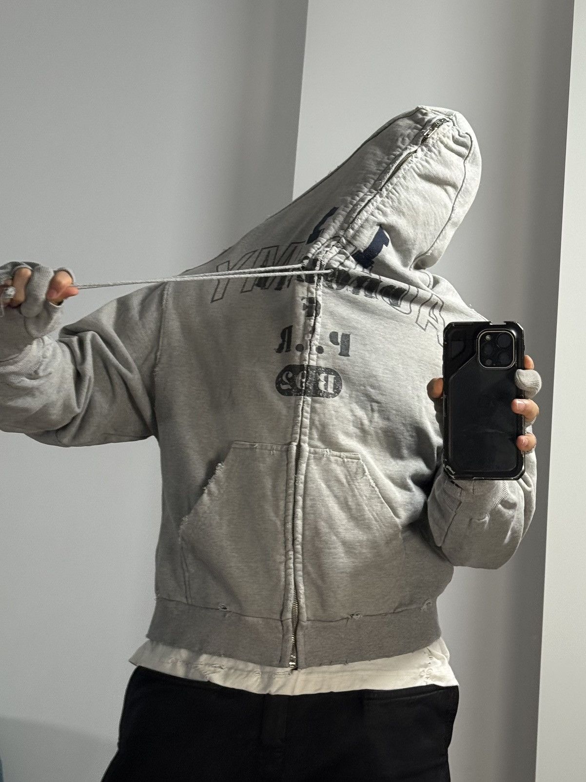 PROJECT G/R Project G/R Limited Edition Zygon Melange Grey Zip Hoodie Size US M / EU 48-50 / 2 - 8 Thumbnail