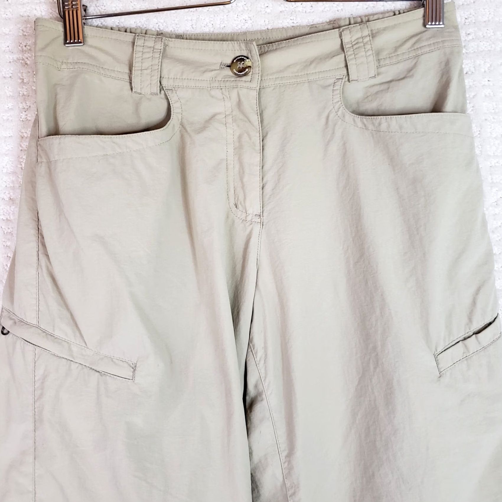 ExOfficio VINTAGE ExOfficio Khaki Beige Nylon INSECT SHIELD Convertible Pants Women Size 6 X 29" Size 28" / US 6 / IT 42 - 3 Thumbnail