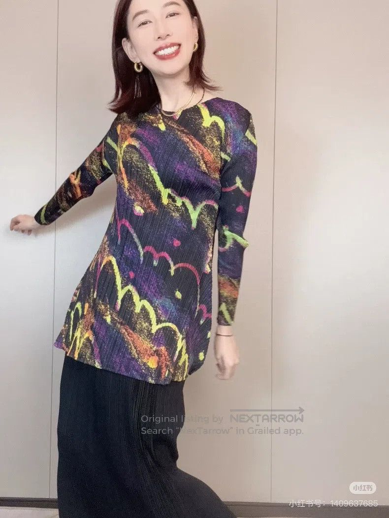 Issey Miyake Issey Miyake Firework Print Top Size L / US 10 / IT 46 - 8 Thumbnail