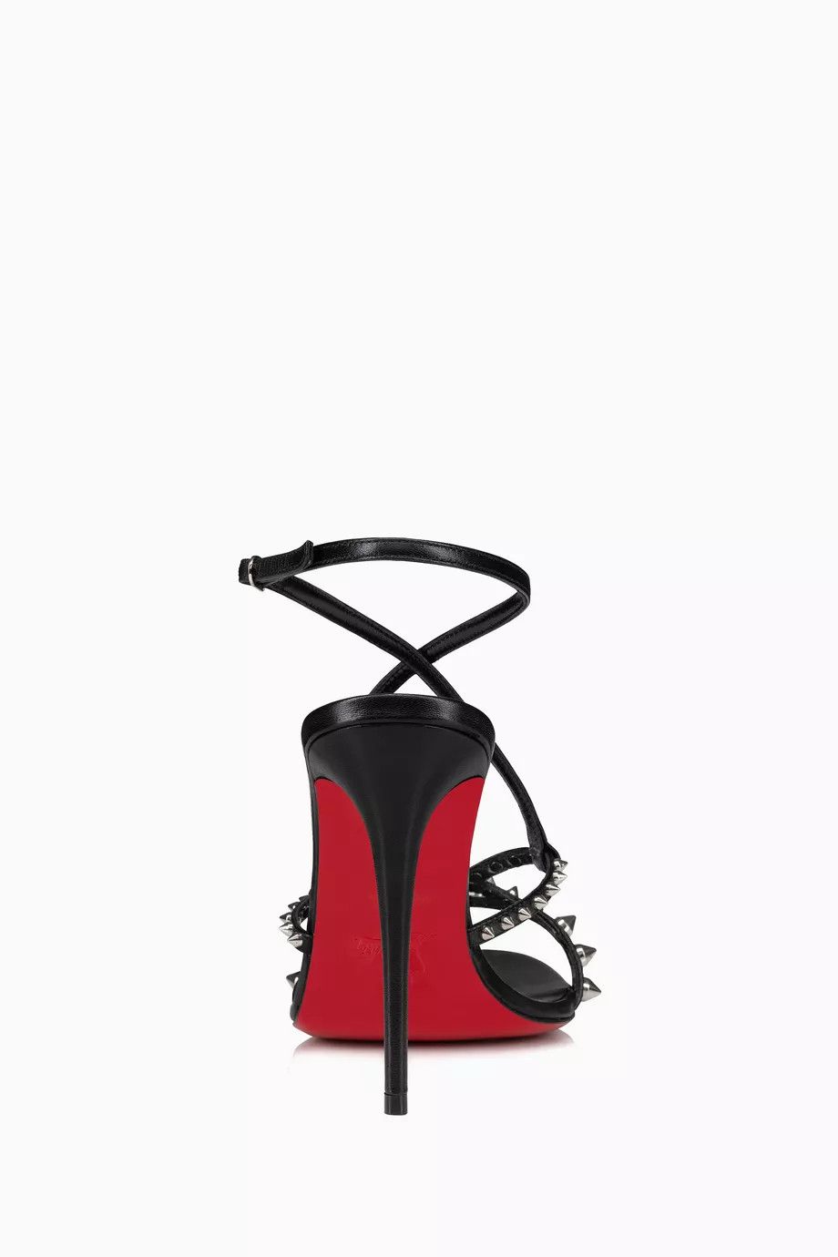 Christian Louboutin o1bcso1str0825 Tatooshka Spikes 100 Sandals Leather in Black Size US 9 / IT 39 - 4 Thumbnail