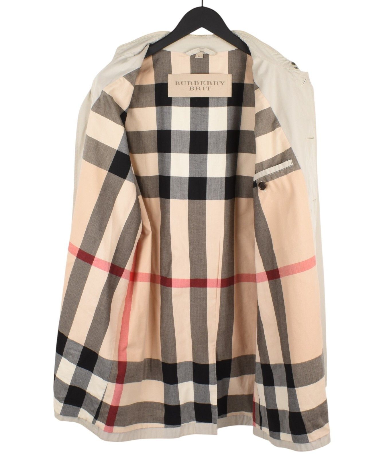 Burberry Original Burberry Brit Men Trench Coat Size XL H5464 Size US XL / EU 56 / 4 - 4 Thumbnail