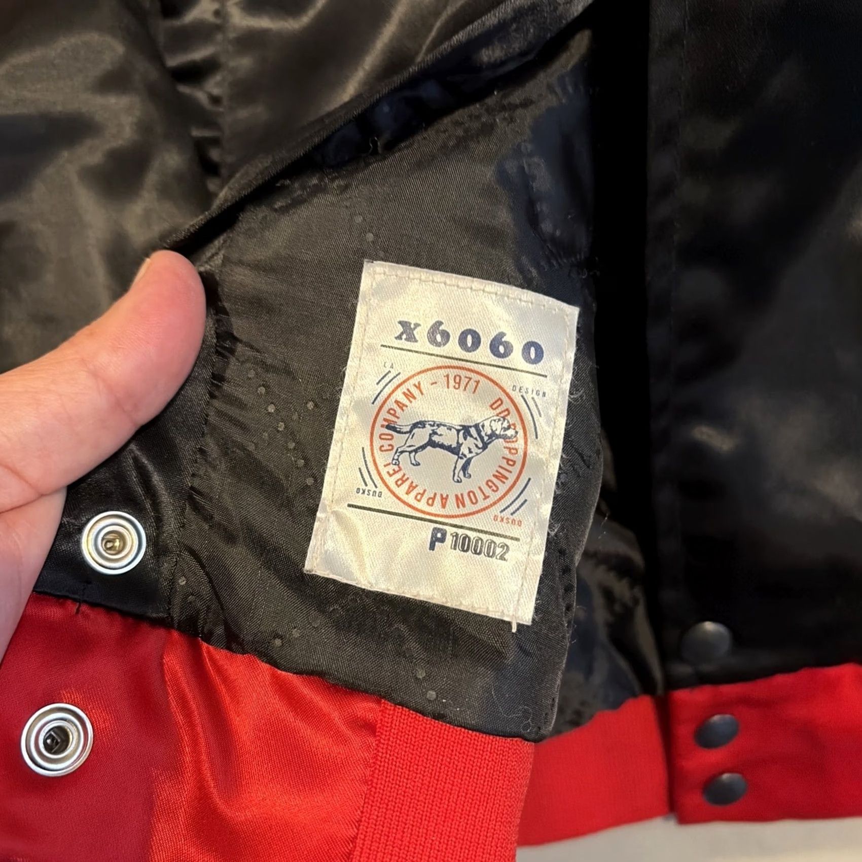 Vintage VINTAGE RARE POPPINGTON CLOTHING COMPANY DAMON DASH CEO JACKET XL Bomber Jacket Black Men's XL Size US XL / EU 56 / 4 - 5 Thumbnail