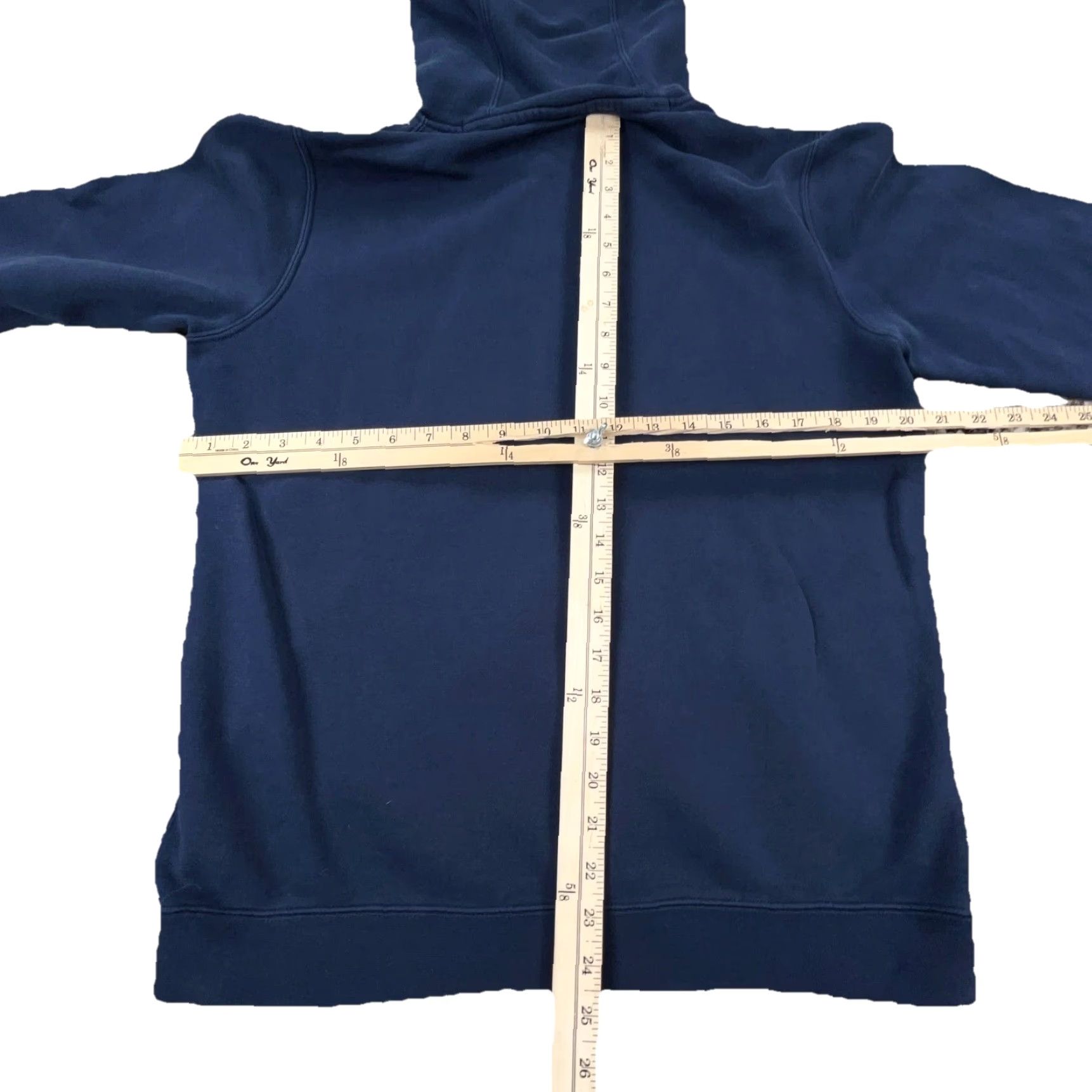 Nike Nike Hoodie Men M Blue Sweatshirt Graphic Print Logo Pullover Jacket Cotton Blend Fleece Hooded All Seasons Regular Moisture Wicking Pockets Size US M / EU 48-50 / 2 - 7 Thumbnail