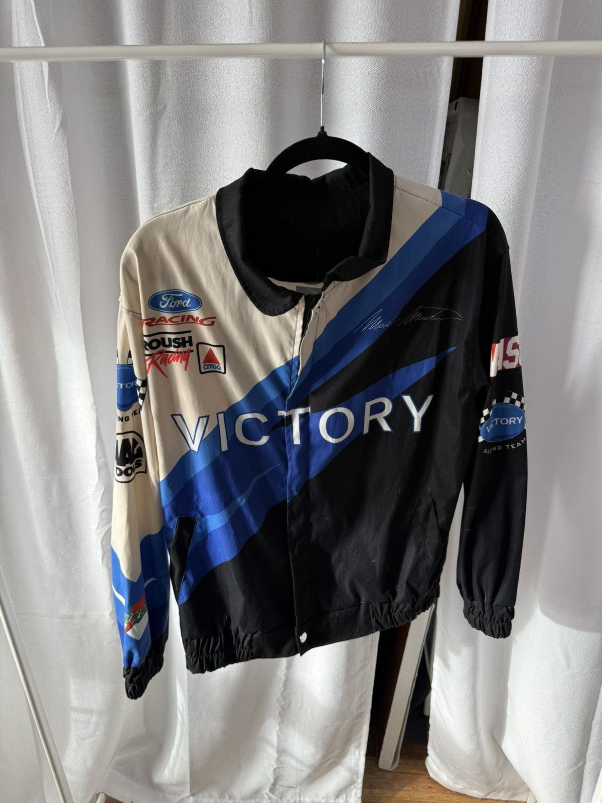 Ford Vintage 90s Ford Victory Team Nascar Jacket Sz L/XL Size US L / EU 52-54 / 3 - 1 Thumbnail