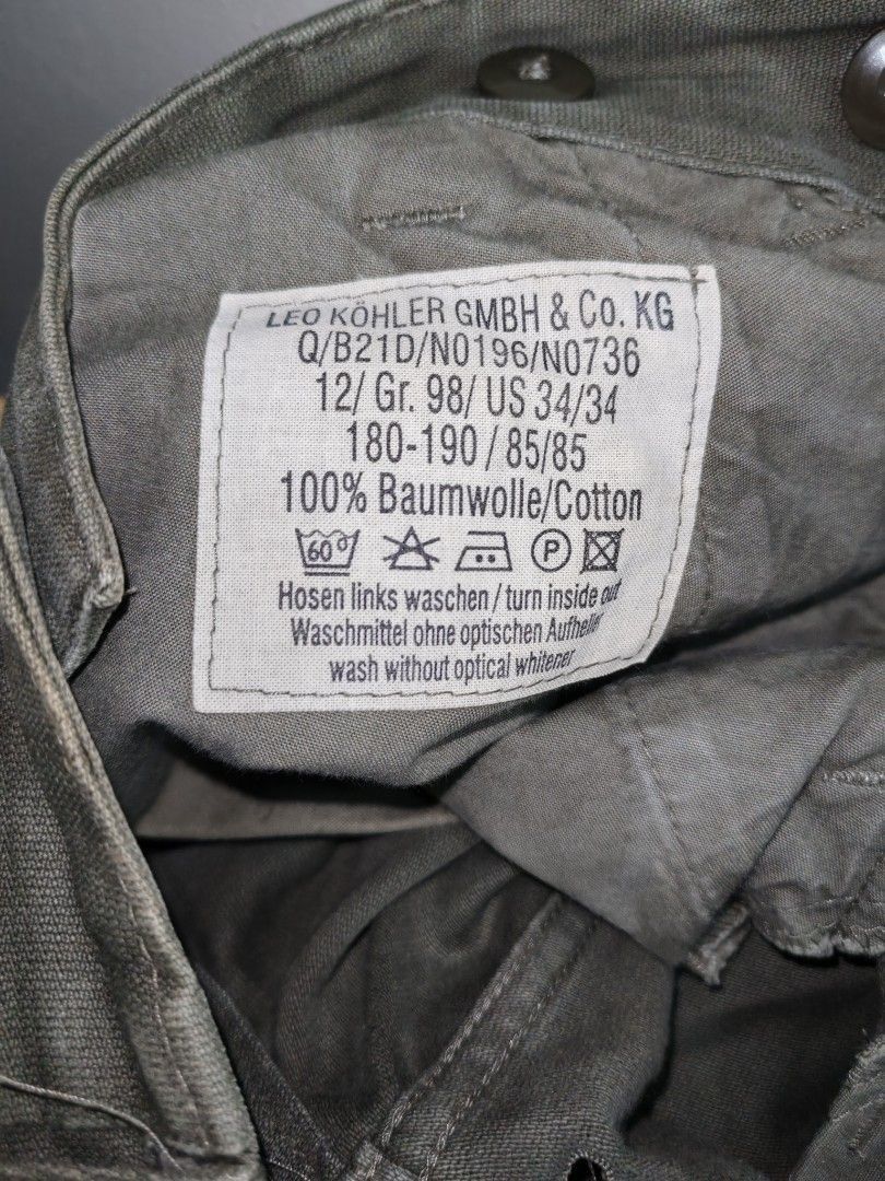 Vintage Vintage Germany army moleskin trousers Size US 34 / EU 50 - 9 Thumbnail