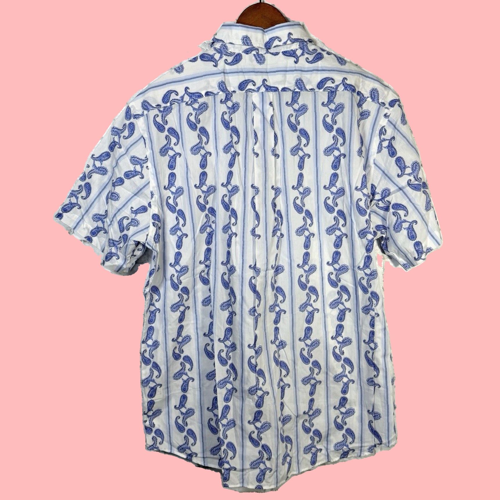 Cremieux Cremieux Short Sleeve Button Down Paisley Print Casual Shirt Mens XL Multicolor Size US XL / EU 56 / 4 - 5 Thumbnail