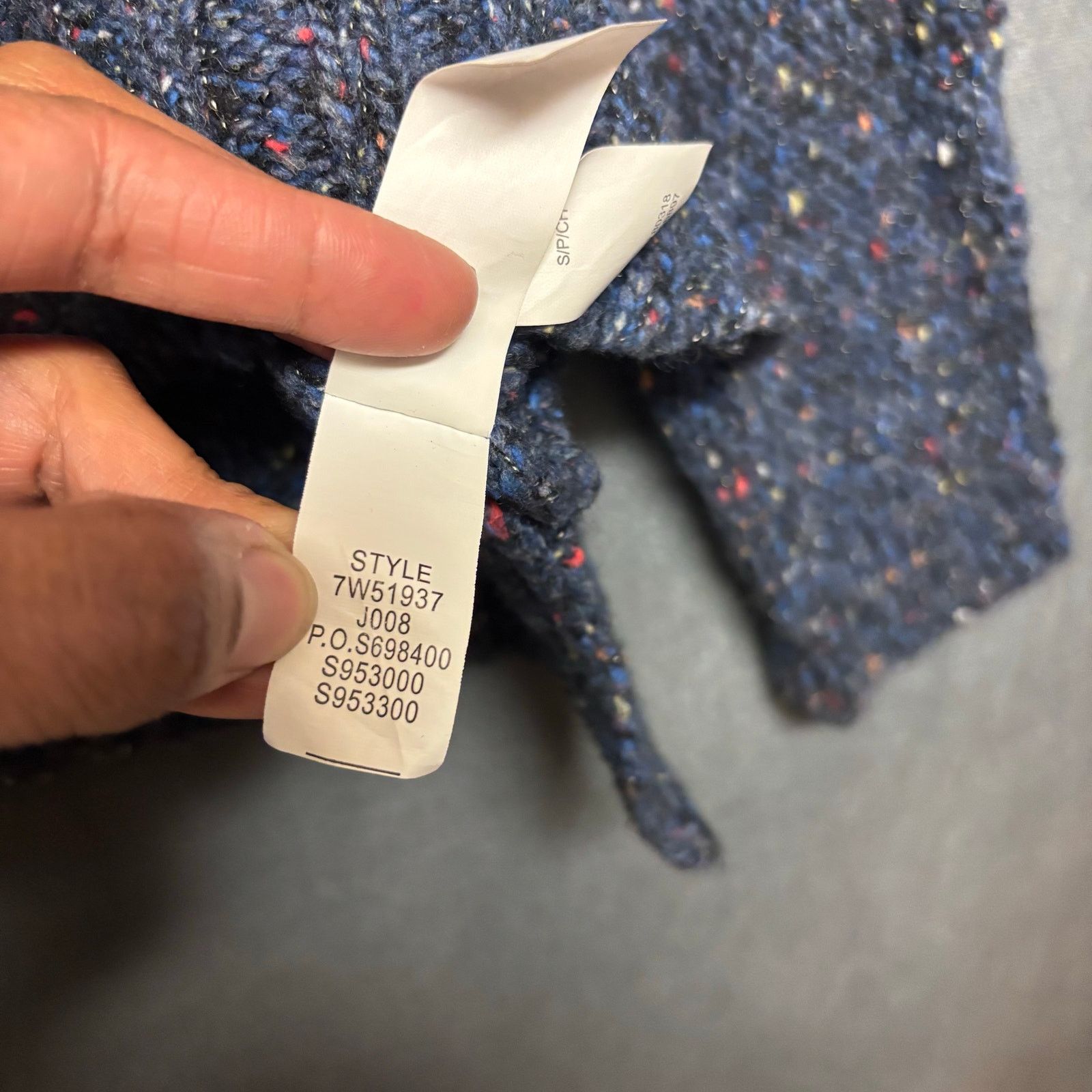 Lucky Brand Lucky Brand V Neck Knit Sweater Multicolor Speckled Wool BLD Size M / US 6-8 / IT 42-44 - 13 Thumbnail