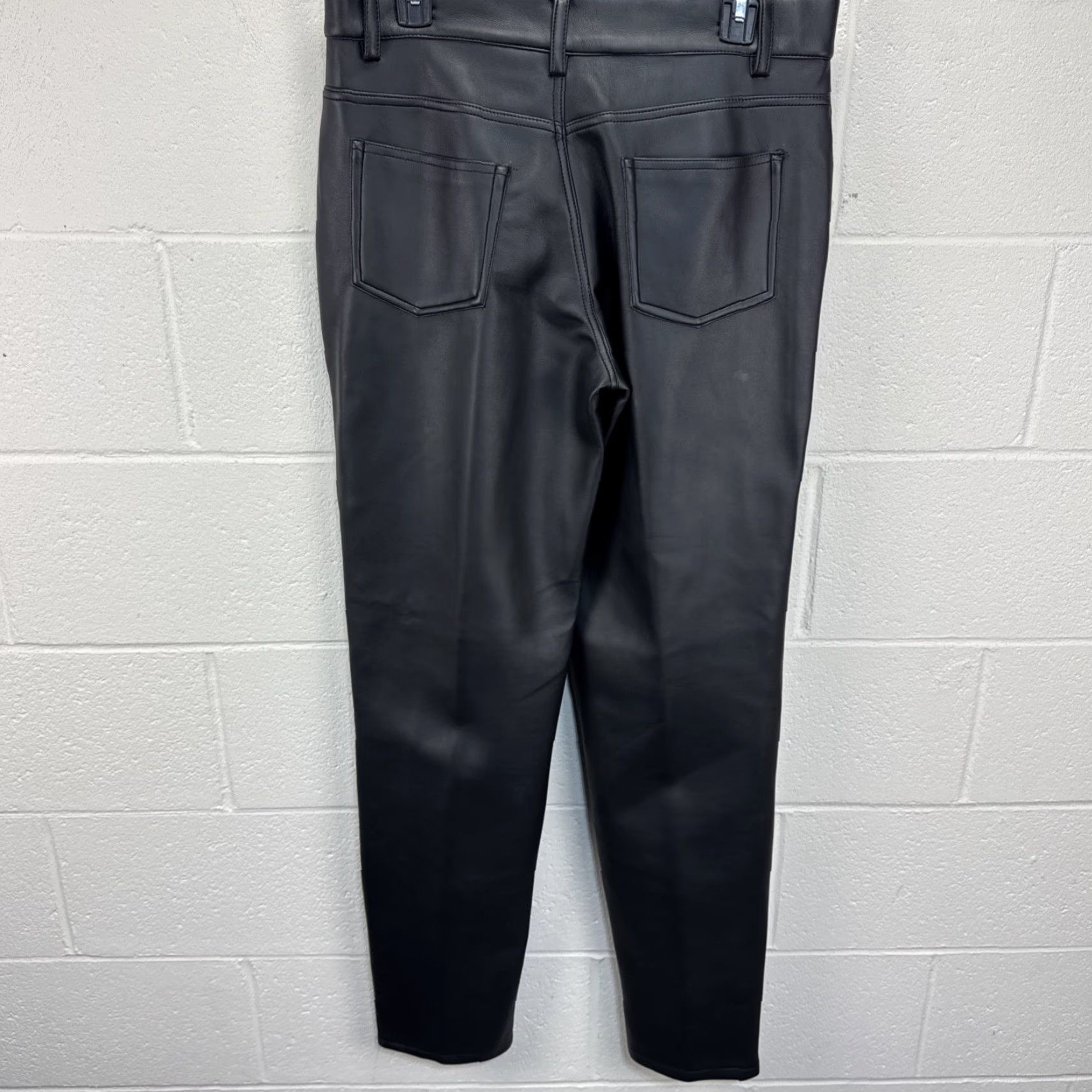 Vintage Morbid Threads Pants Mens 34x34 Black Faux Leather Vinyl Slim Straight Chino Punk Gothic Emo Casual Party/Cocktail Birthday Mens Size US 34 / EU 50 - 7 Thumbnail
