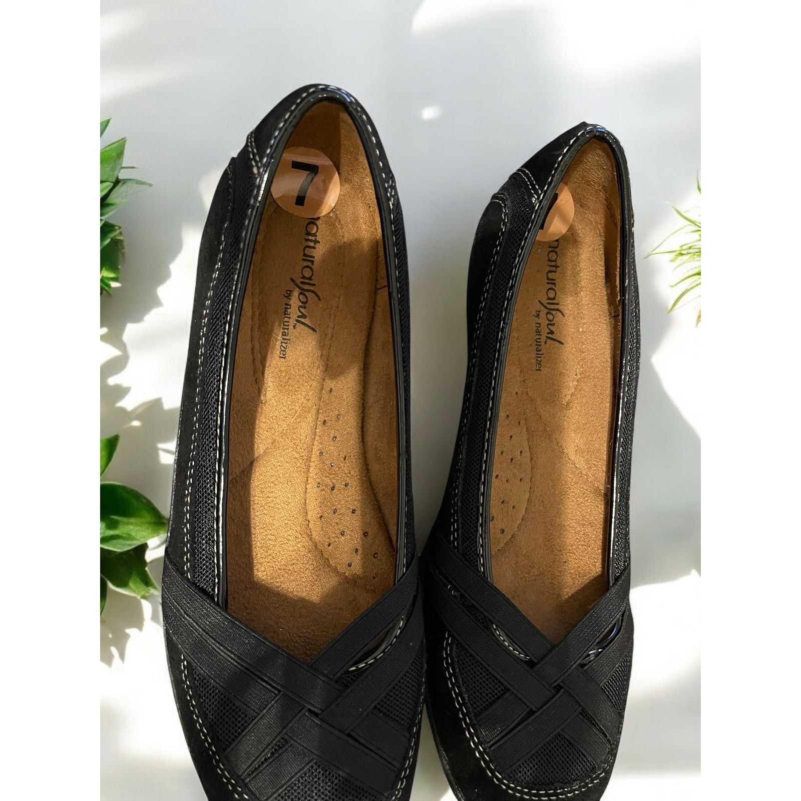 Unknown London Leather NaturalSoul Naturalizer Shoes Black Flats Size 7 Size US 7 / IT 37 - 4 Thumbnail