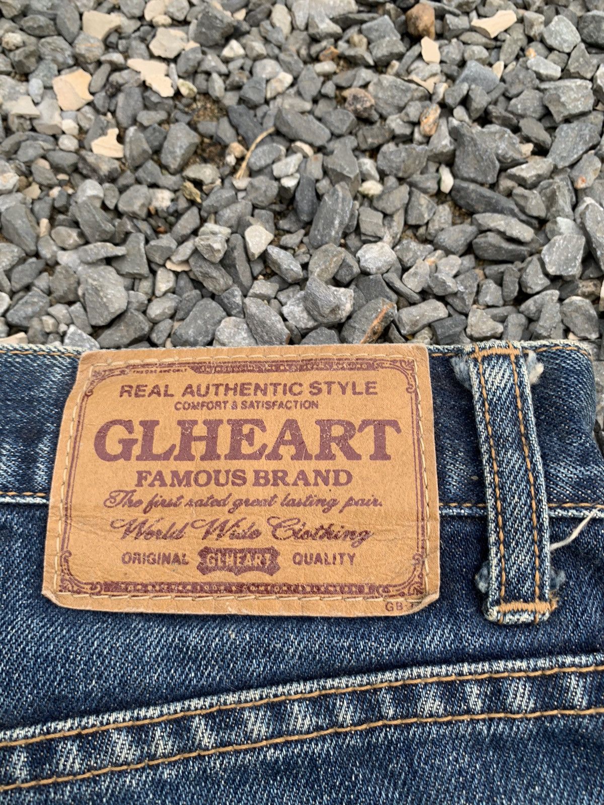 Kapital VINTAGE GL HEART RUSTY JAPANESE DISTRESSED DENIM Size US 28 / EU 44 - 9 Thumbnail