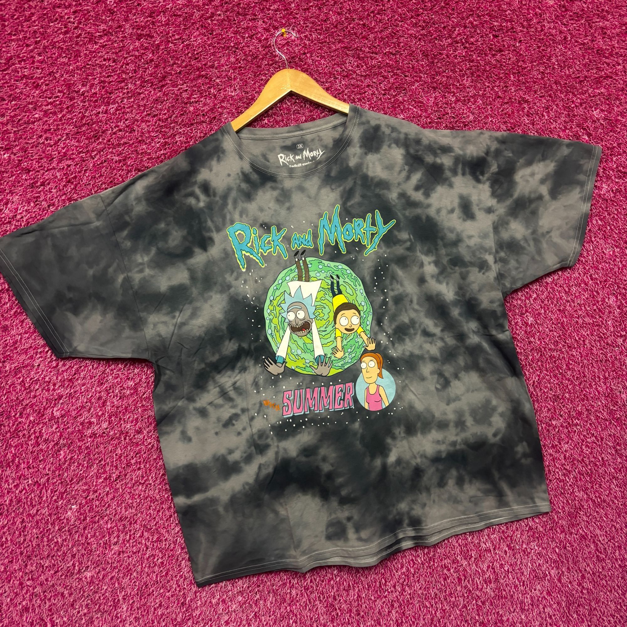 Ripple Junction Rick and Morty With Summer tie dye tshirt size 3XL Size US XXL / EU 58 / 5 - 3 Thumbnail