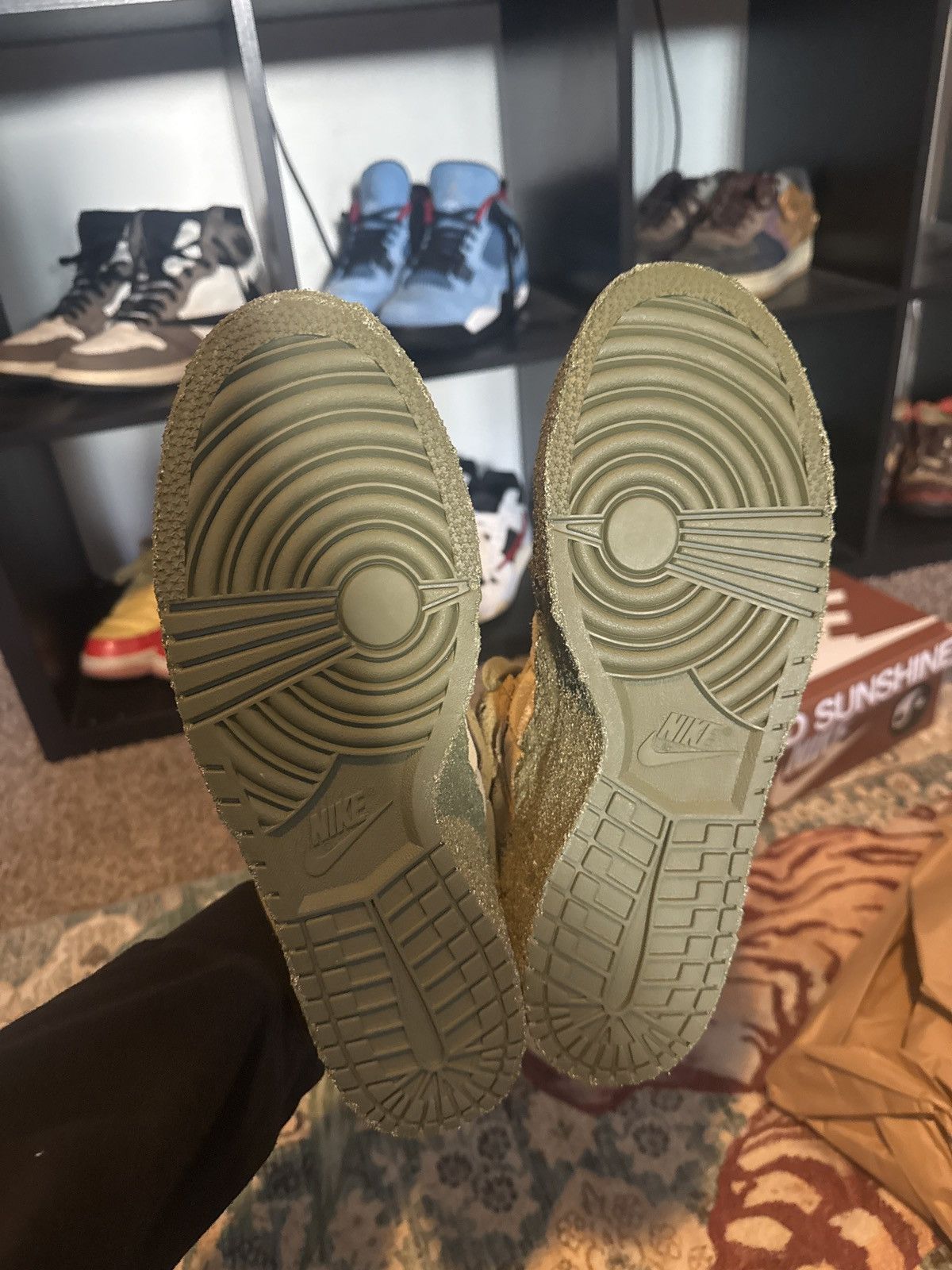 Cactus Plant Flea Market × Nike Unreleased CPFM x Nike Dunk Low Mossy Green Size US 12 / EU 45 - 5 Thumbnail