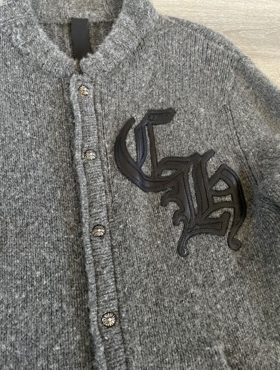 Chrome Hearts Chrome Hearts Cashmere Patched Cardigan Size US S / EU 44-46 / 1 - 3 Thumbnail
