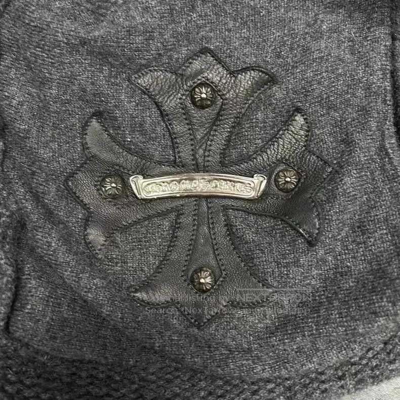 Chrome Hearts Chrome Hearts Knitted Hooded Zip Jacket. Size US M / EU 48-50 / 2 - 6 Thumbnail