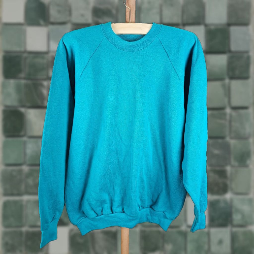 Fruit Of The Loom Fruit of the Loom Sweatshirt 50/50 80s 90s VINTAGE SZ XL White Beige 23 INCH CHEST 34 INCH TOP TO BOTTOM Mens XL Size US XL / EU 56 / 4 - 1 Thumbnail