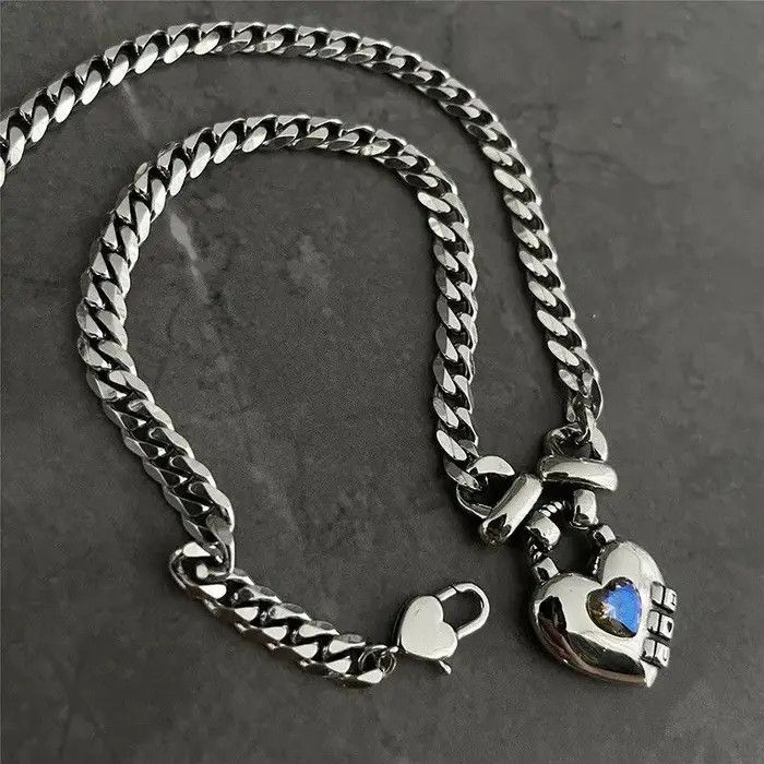 Jewelry Love Pendant Y2k Punk Gothic Necklaces Size ONE SIZE - 2 Thumbnail
