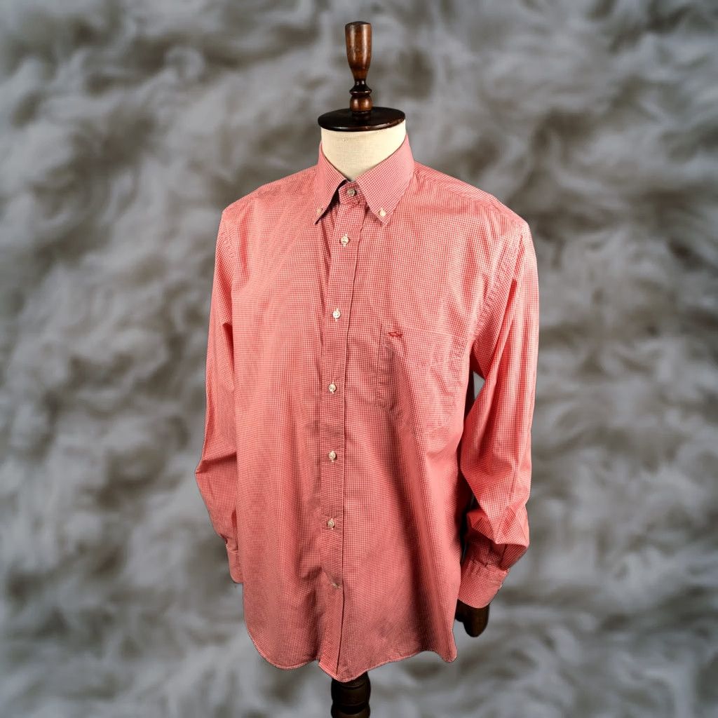 Paul & Shark Paul & Shark Men's Shirt 42 Red Cotton Check Button-Up Casual Long Sleeve Collared Shirt Size US XL / EU 56 / 4 - 1 Thumbnail