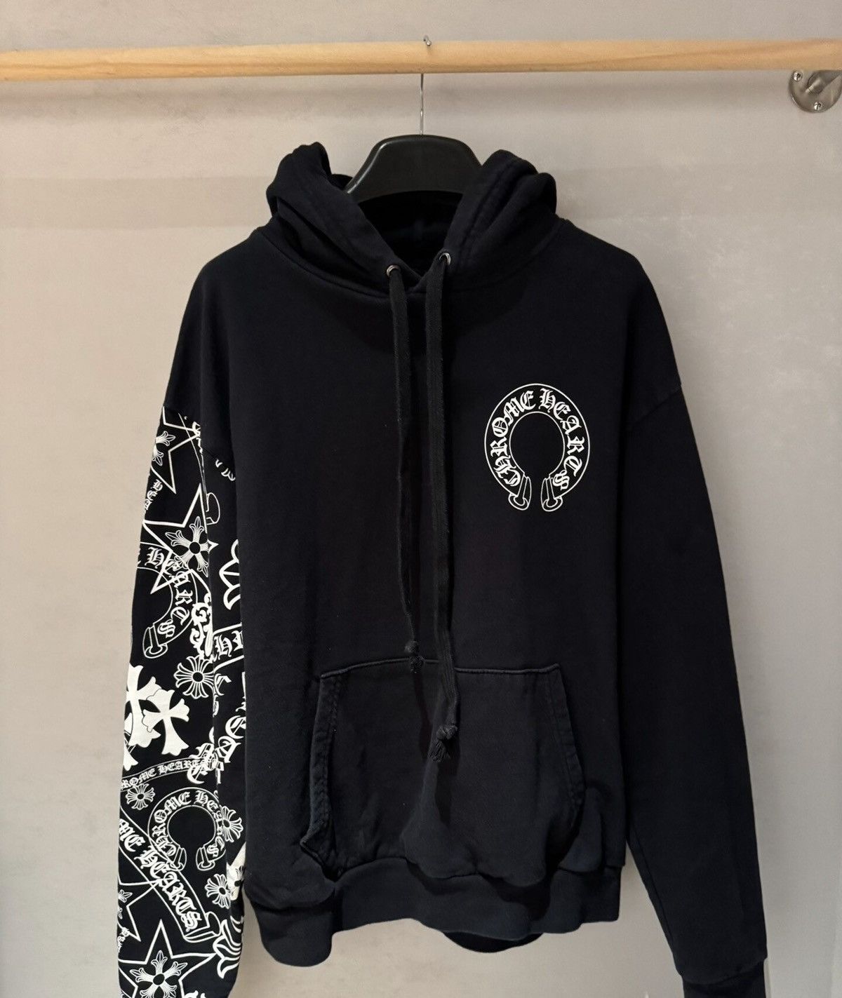 Chrome Hearts Chrome Hearts Black Horse Print Hooded Sweatshirt Size US S / EU 44-46 / 1 - 1 Thumbnail