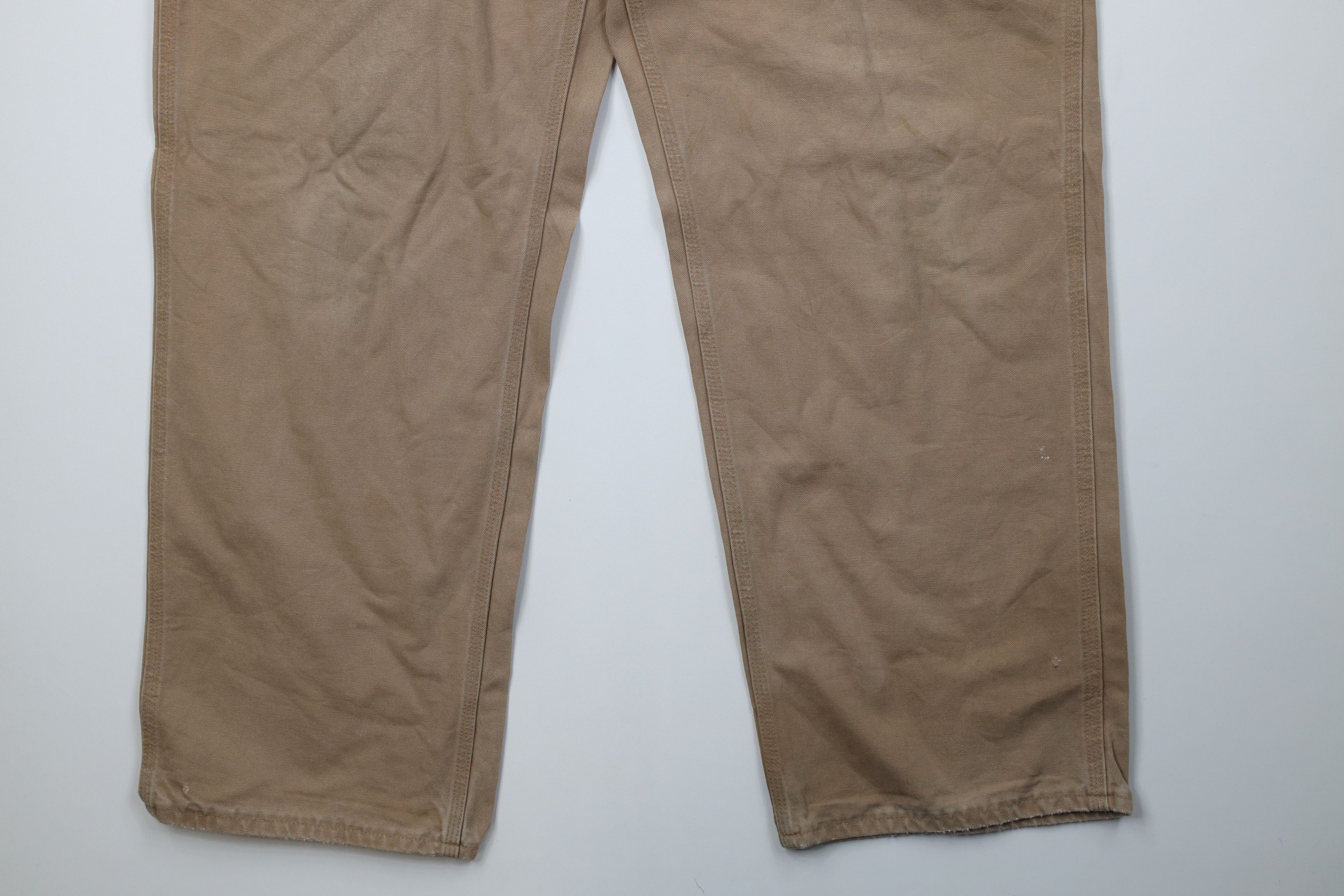 Carhartt Vintage Y2K 2004 Carhartt Canvas Wide Leg Dungaree Pants USA Size US 40 / EU 56 - 4 Thumbnail