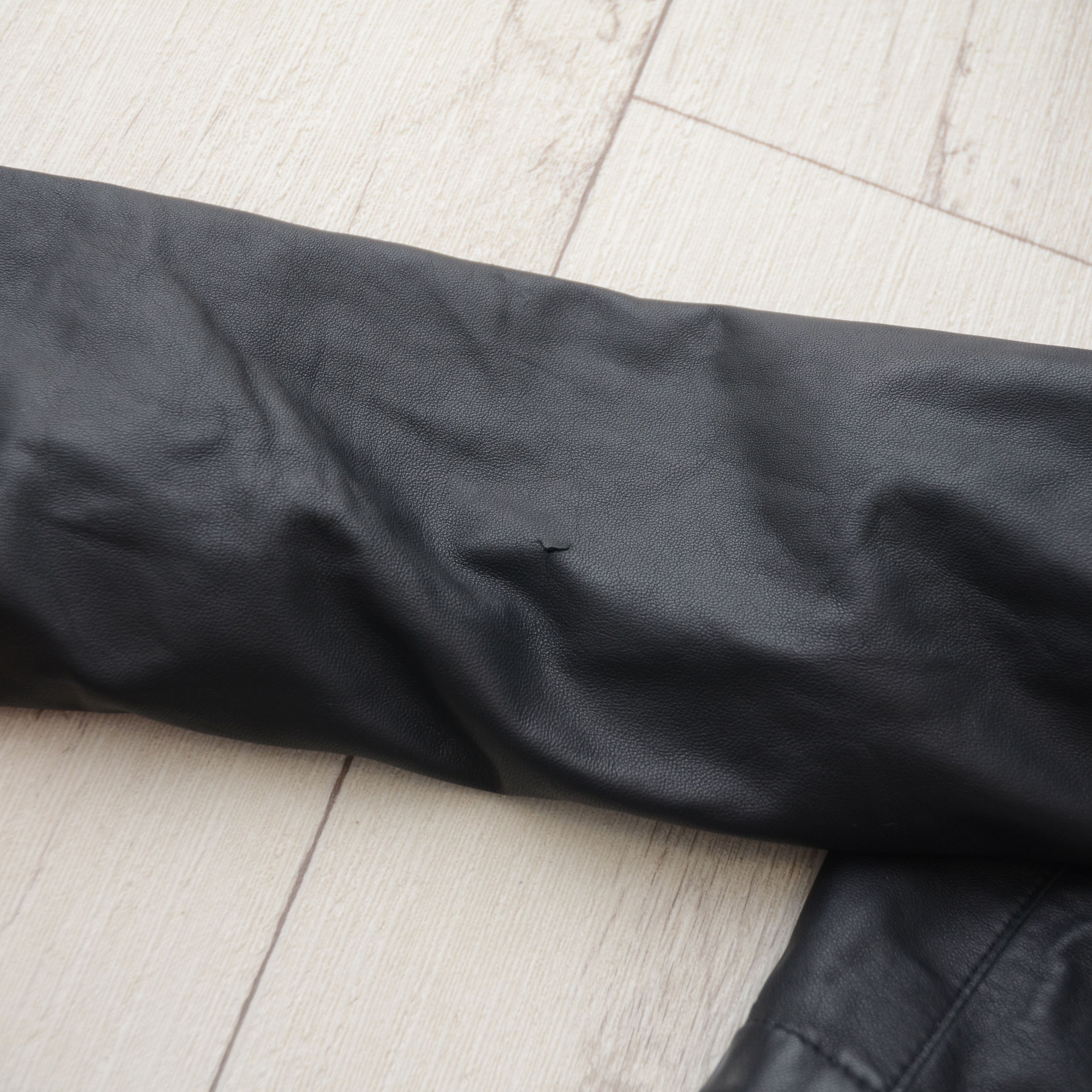Akris AKRIS Punto Black Leather Jacket 100% Lamb Nappa Wool Lining Size S / US 4 / IT 40 - 14 Thumbnail